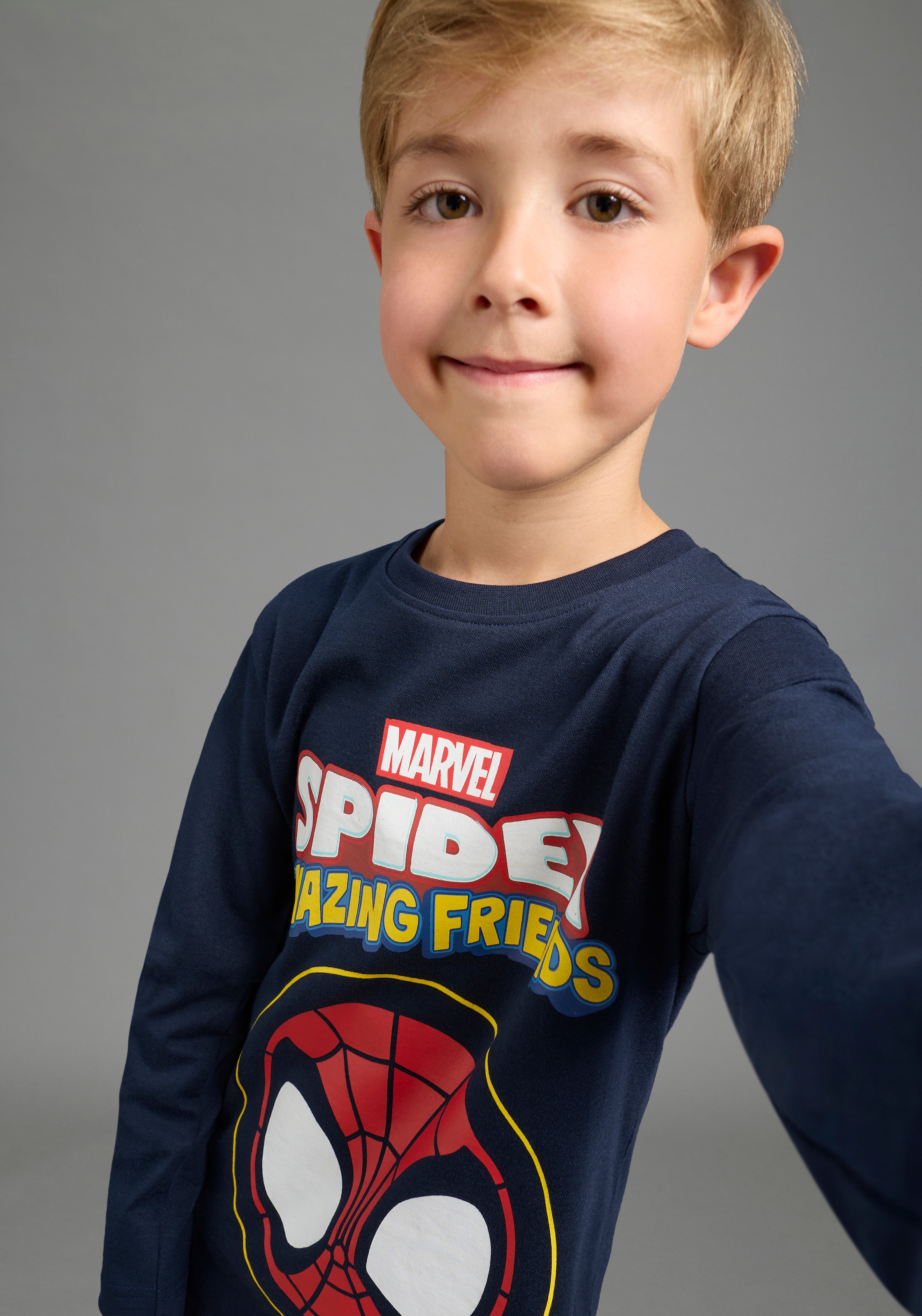 KIDSWORLD Langarmshirt »SPIDEY Shirt, Disney« Basic-Passform, Langarm, mit modischem Druck