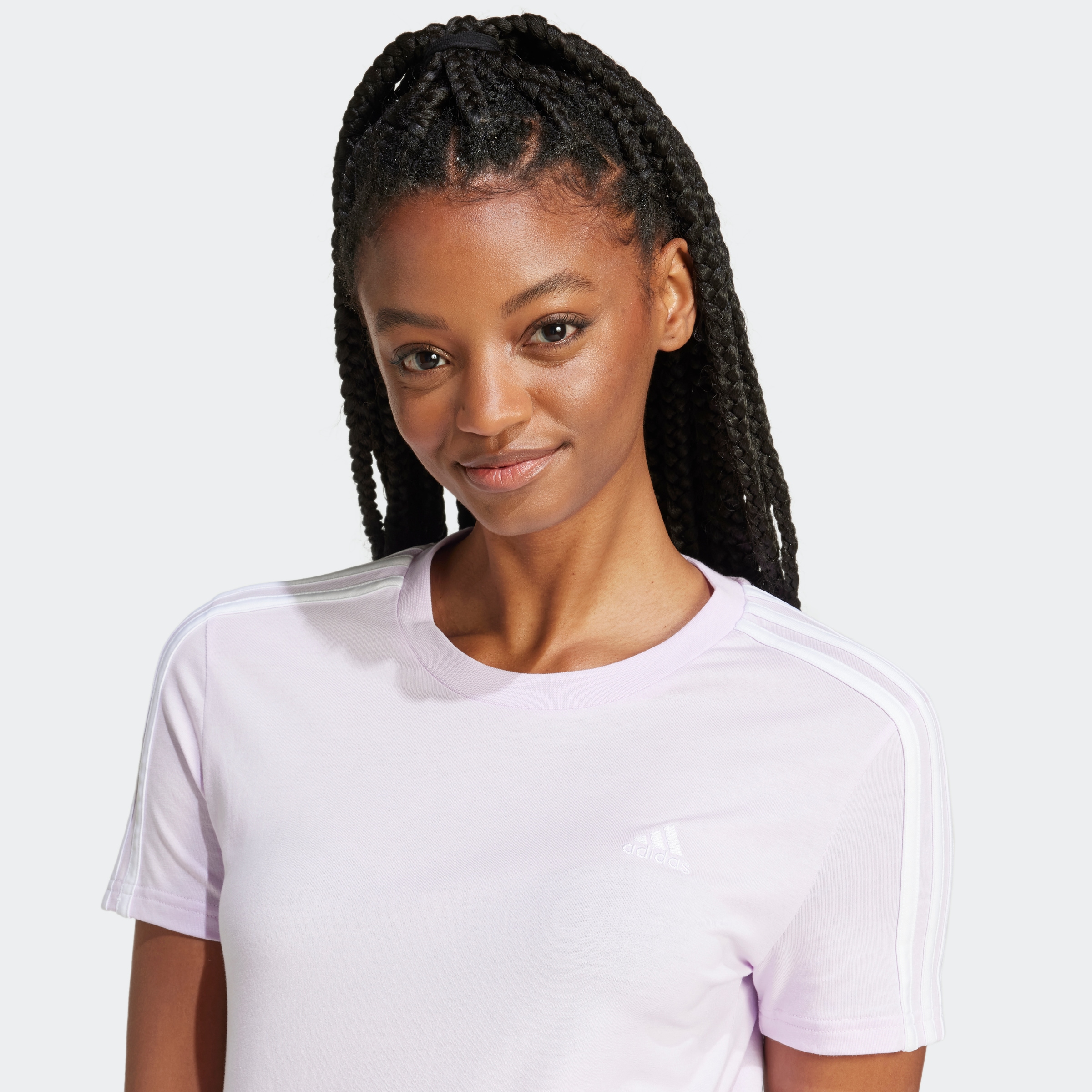 adidas Sportswear T-Shirt »LOUNGEWEAR ESSENTIALS SLIM 3-STREIFEN«