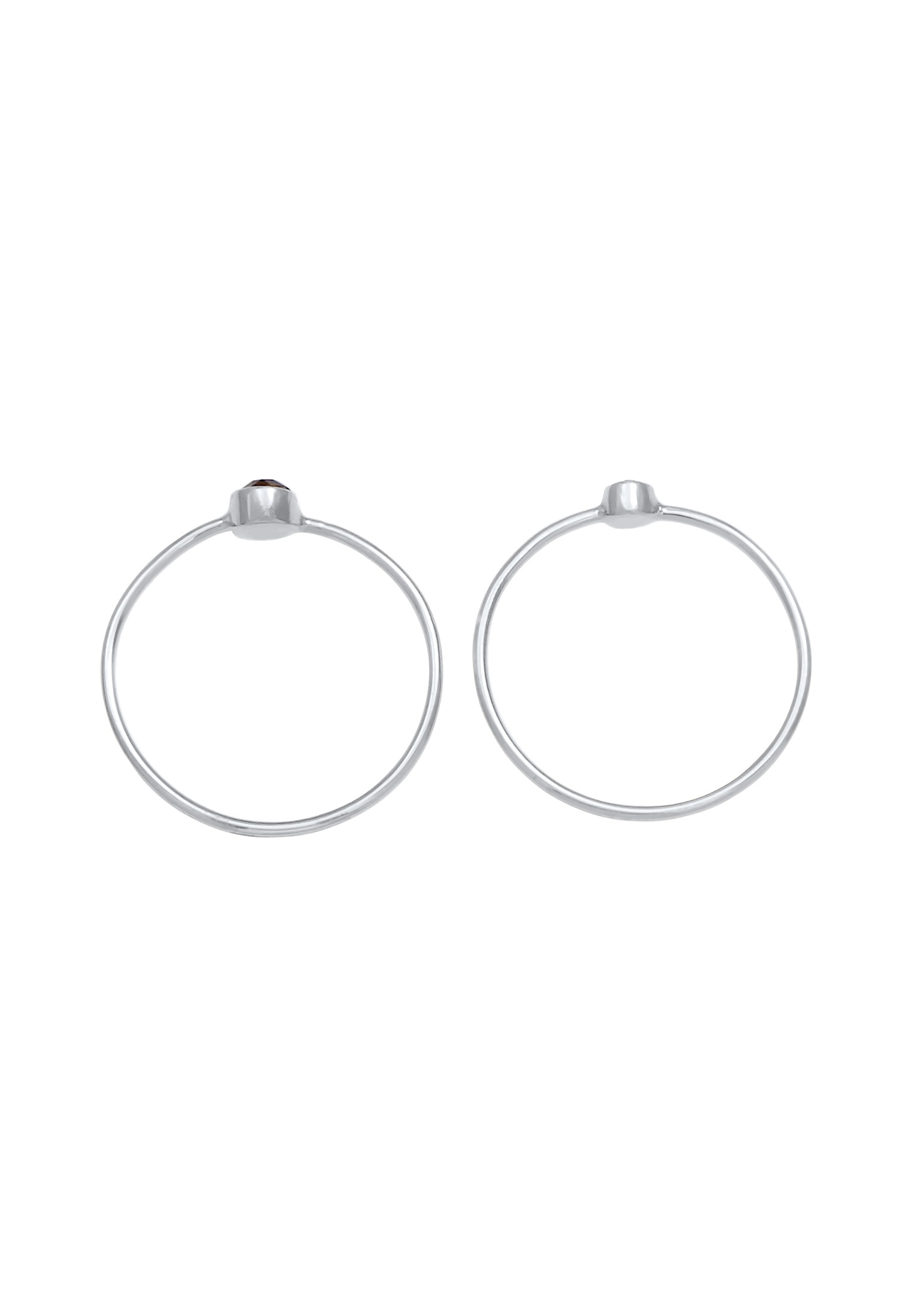 Elli Ring-Set »Ring Schwarz Kristalle (2 tlg) 925 Silber«