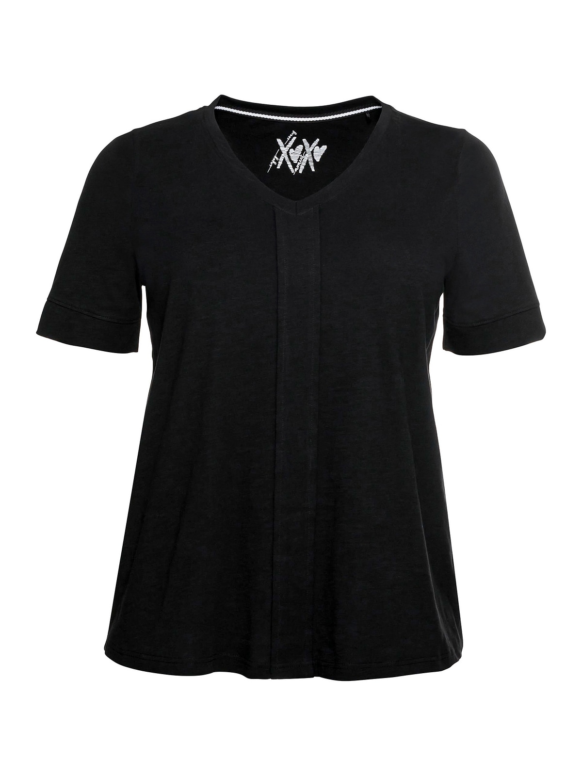Sheego T-Shirt »Große Größen«, | mit BAUR kaufen dekorativer für vorne Falte