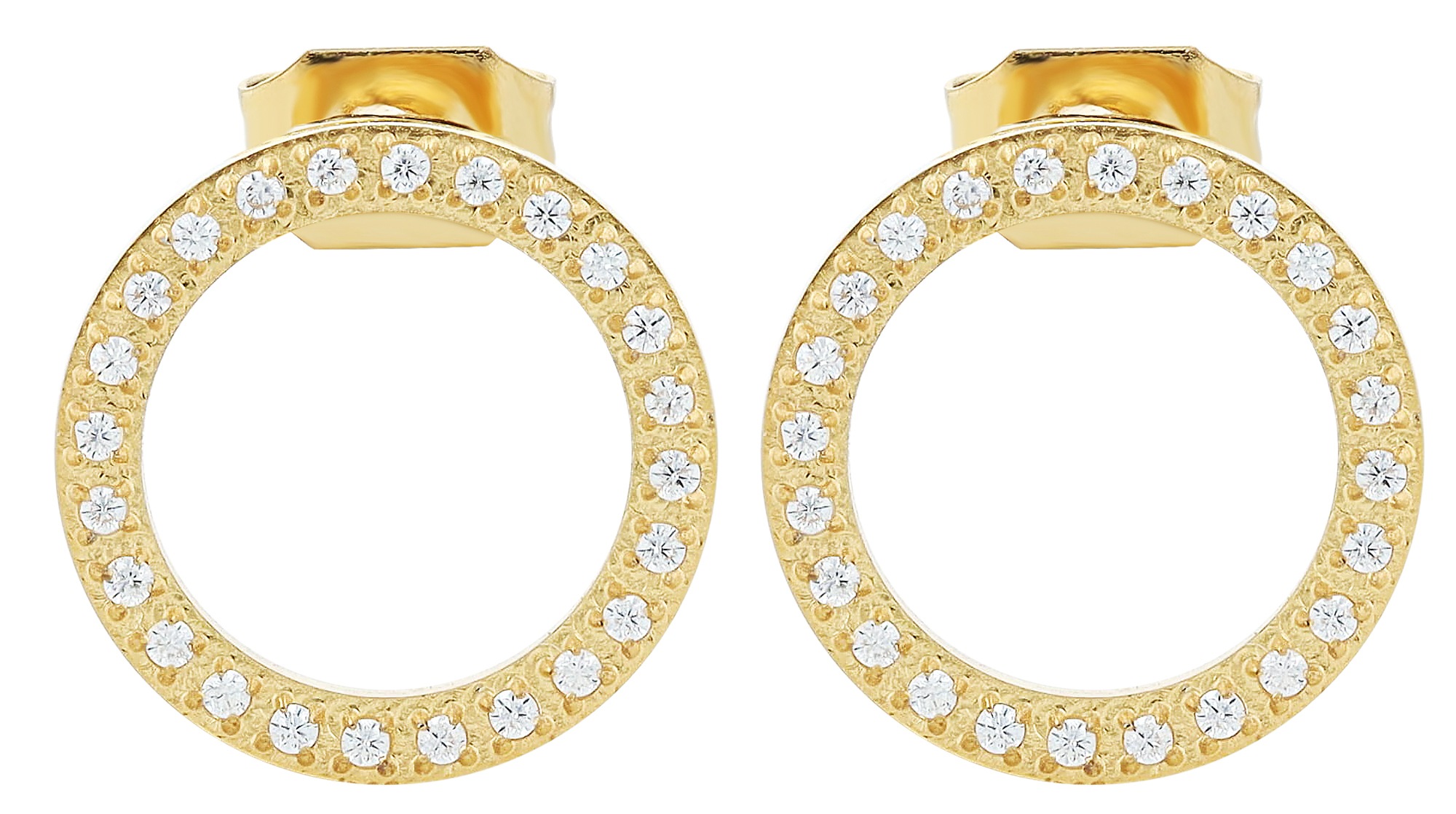 Adelia´s Paar Ohrhänger »Damen Ohrringe – Ohrstecker aus Edelstahl mit Strass Steinchen« Zum Verschenken – passend für viele Anlässe