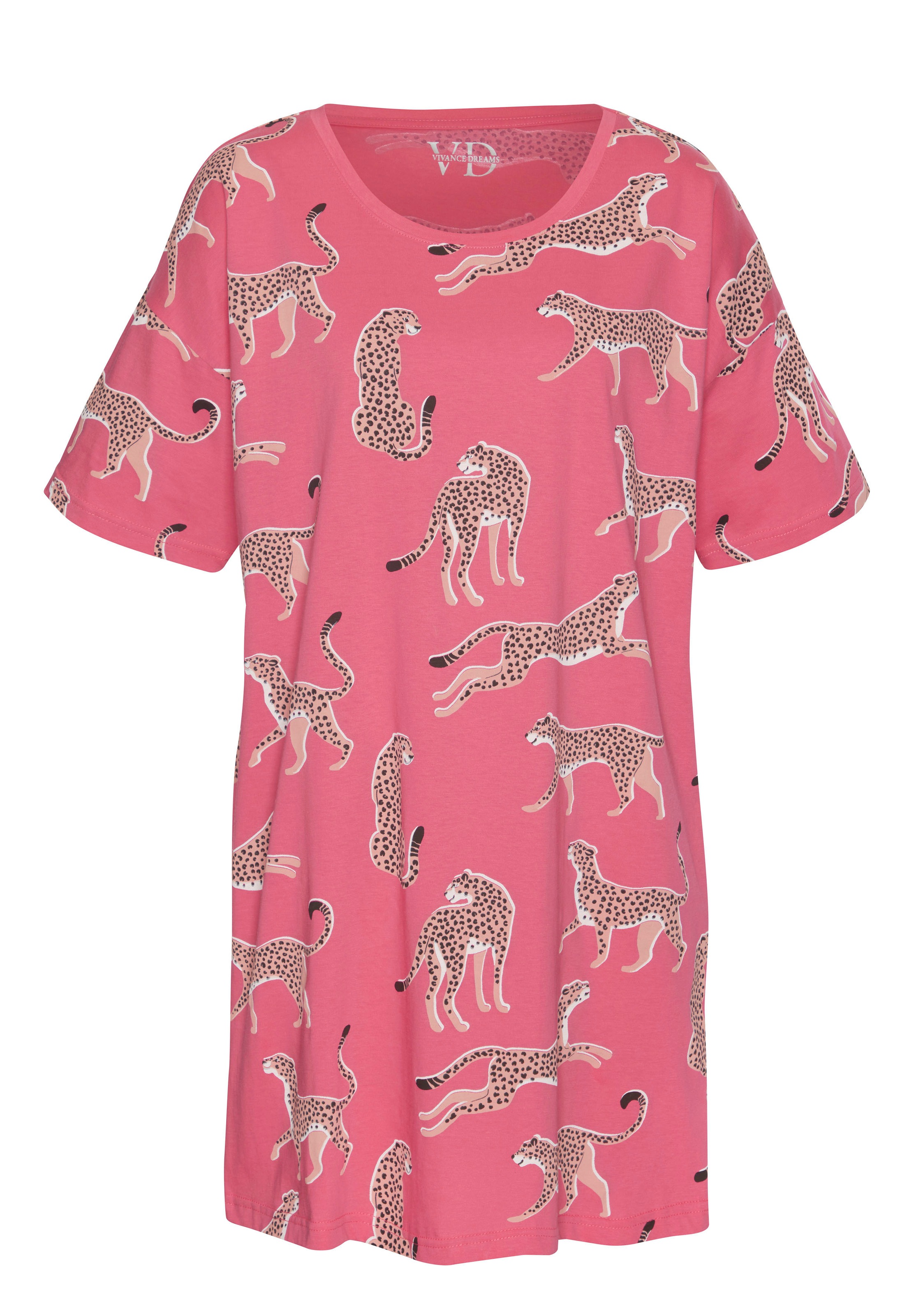 Vivance Dreams Sleepshirt 1-teilig, mt Animal Alloverprint günstig online kaufen
