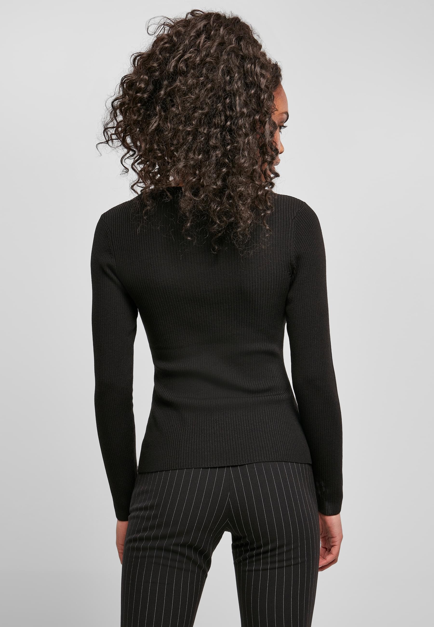 URBAN CLASSICS Rundhalspullover »Urban Classics Damen Ladies Wide Neckline Sweater«, (1 tlg.)