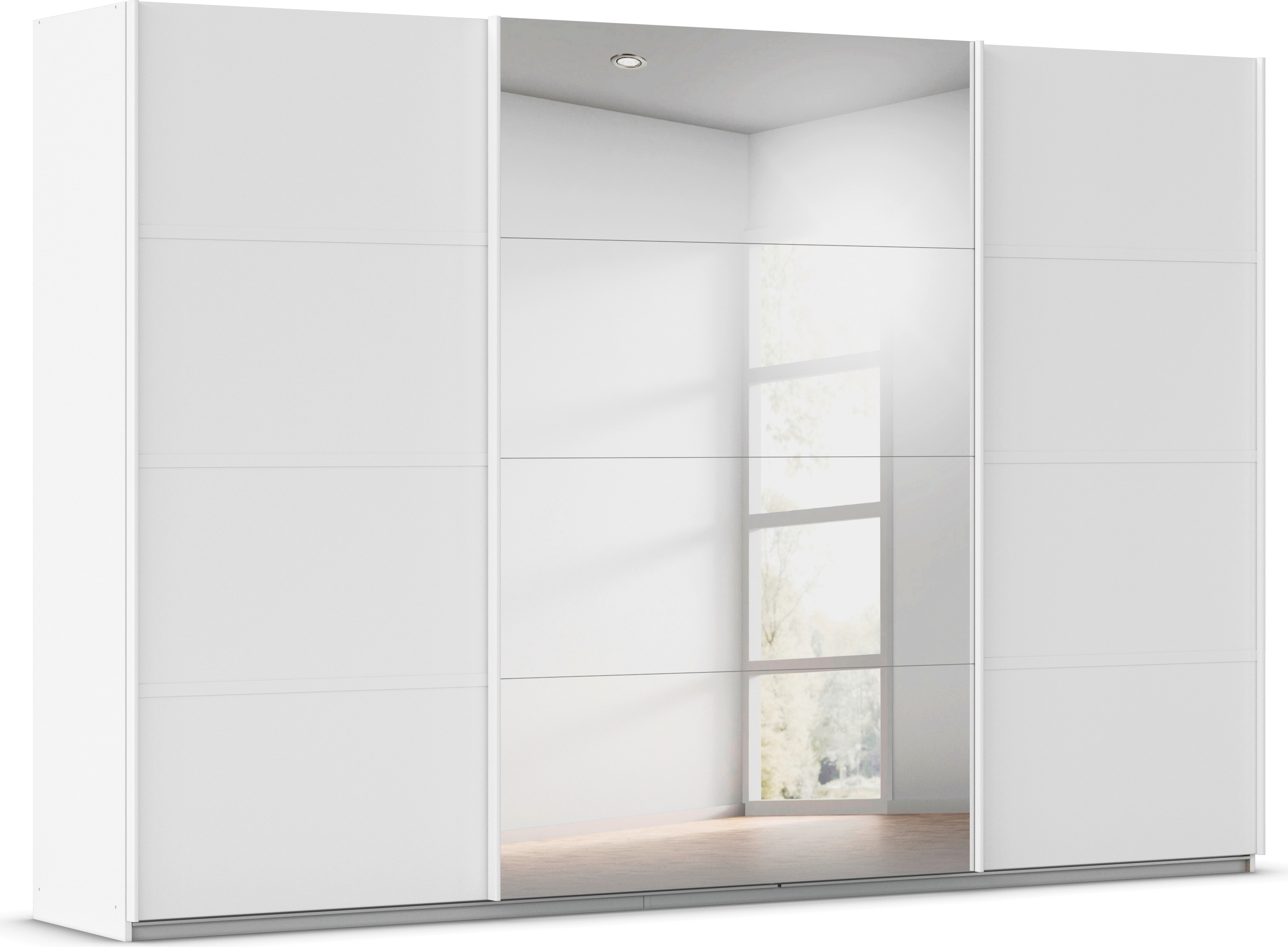 OTTO home Kleiderschrank "Mehrzweckschrank Aktenschrank Möbel Mietswohnung Schlafzimmer AVOLA" 3 verschiedene Ausstattungen BASIC/CLASSIC/PREMIUM (inkl. SOFT-CLOSE), mit eleganten Zierleisten in Chrom, Schwarz oder Weiß MADE IN GERMANY