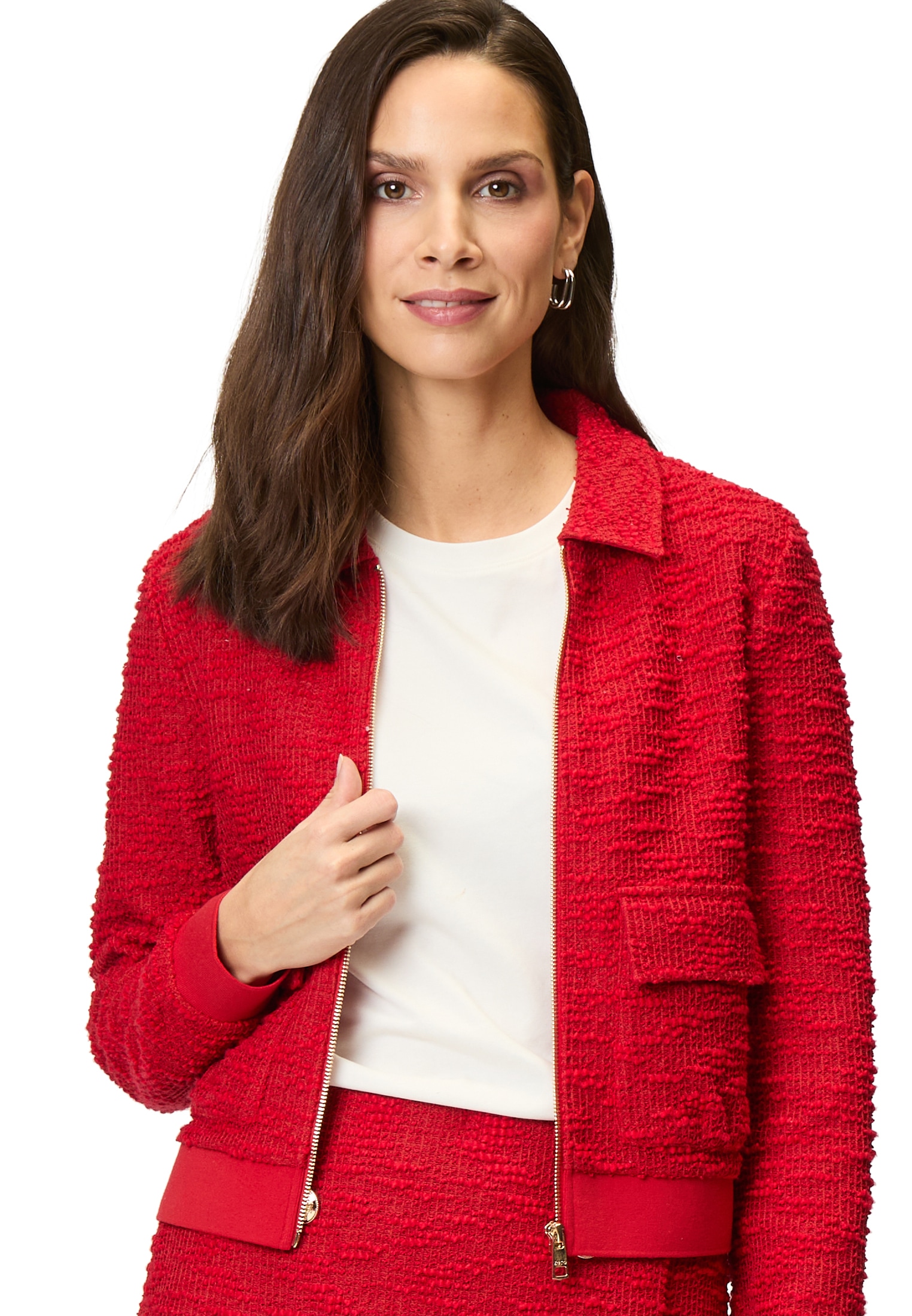 Zero Jackenblazer »zero Bouclè-Jacke mit Klappentaschen«, weiteres Detail