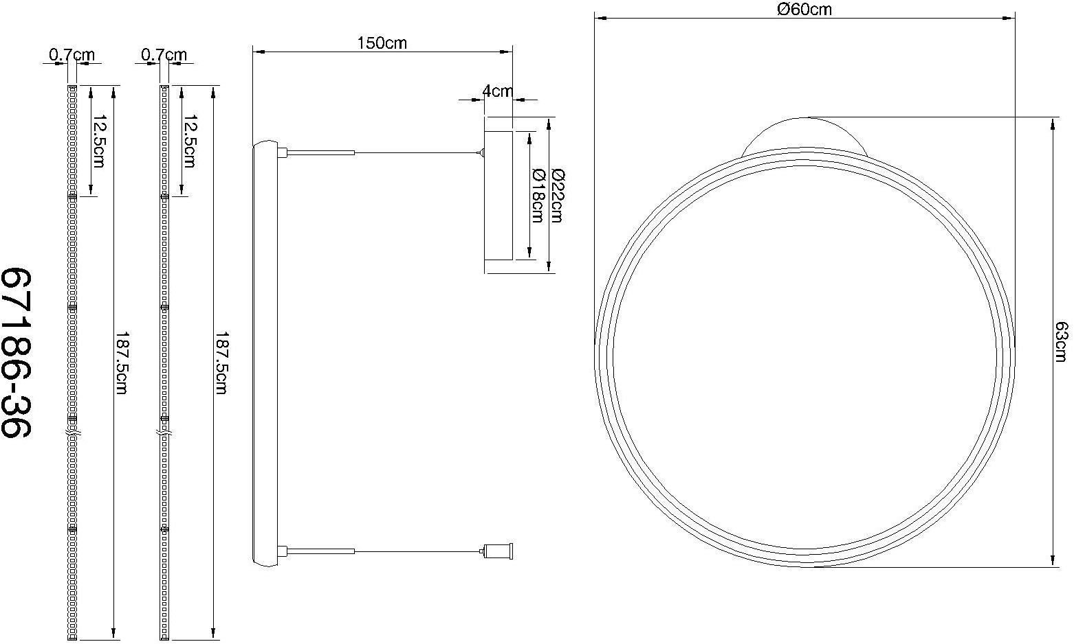 GLOBO LIGHTING Hängeleuchte »BRIGGS« LED-Modul 1 Stk. warmweiß - kaltweiß Hängelampe Esszimmer-Leuchte Esstischleuchte Wohnzimmer