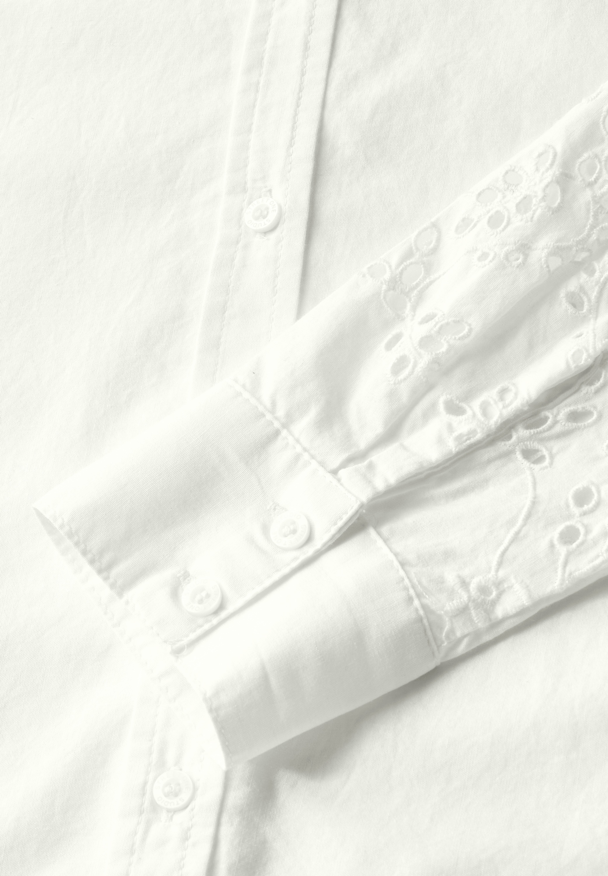 STREET ONE STUDIO Hemdbluse, aus reiner Baumwolle