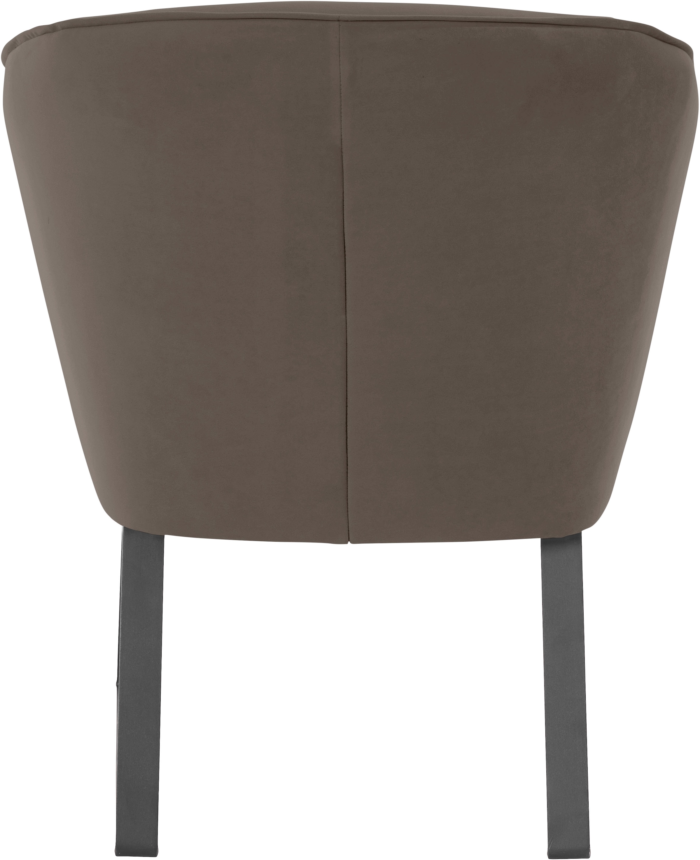 exxpo - sofa fashion Sessel »Americano, Loungesessel«, mit Keder und Metallfüßen, Bezug in verschiedenen Qualitäten, 1 Stck.