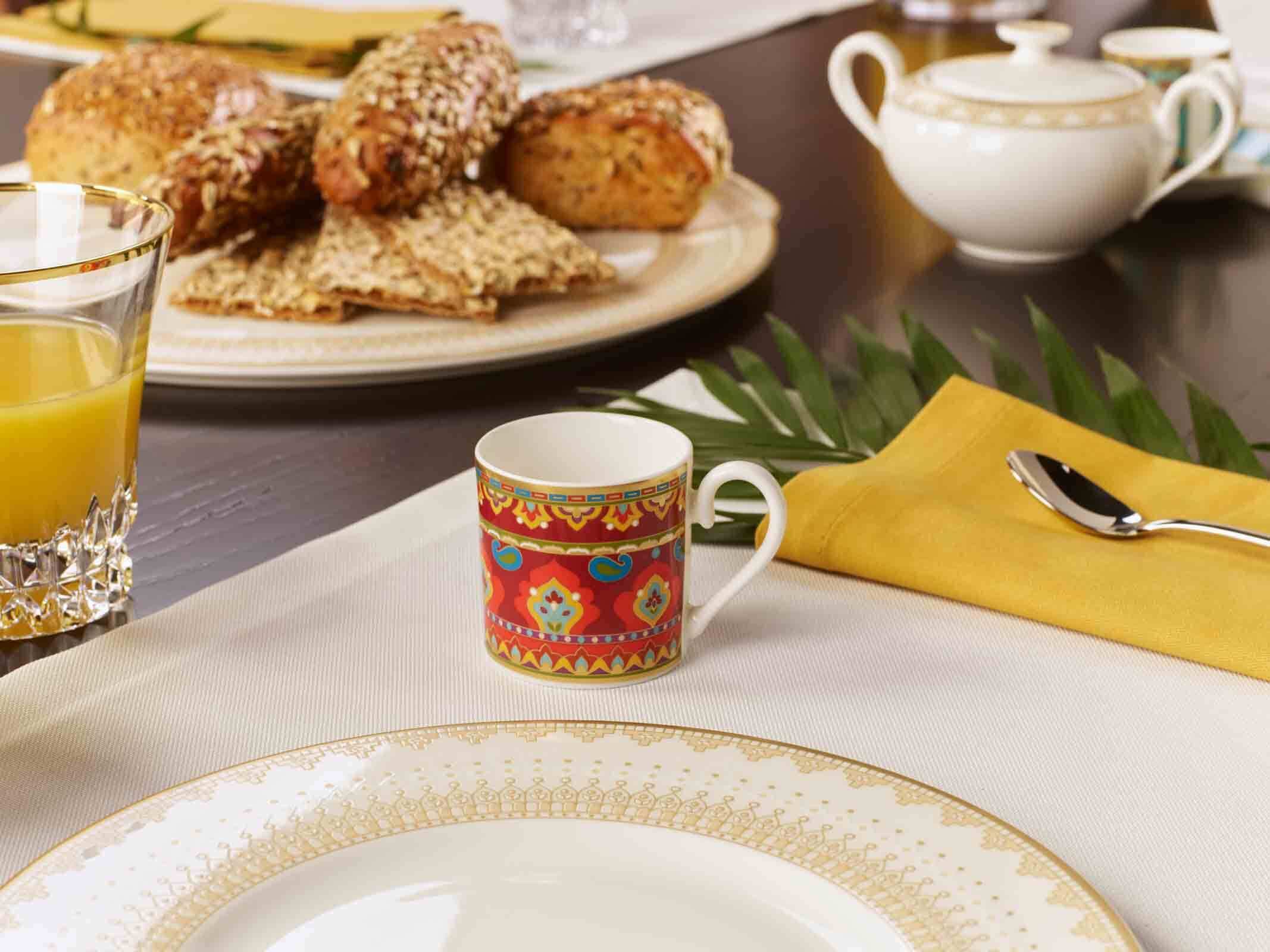 Villeroy & Boch Espressotasse »Espressotassen Samarkand Rubin 50 ml 6er Set bunt«
