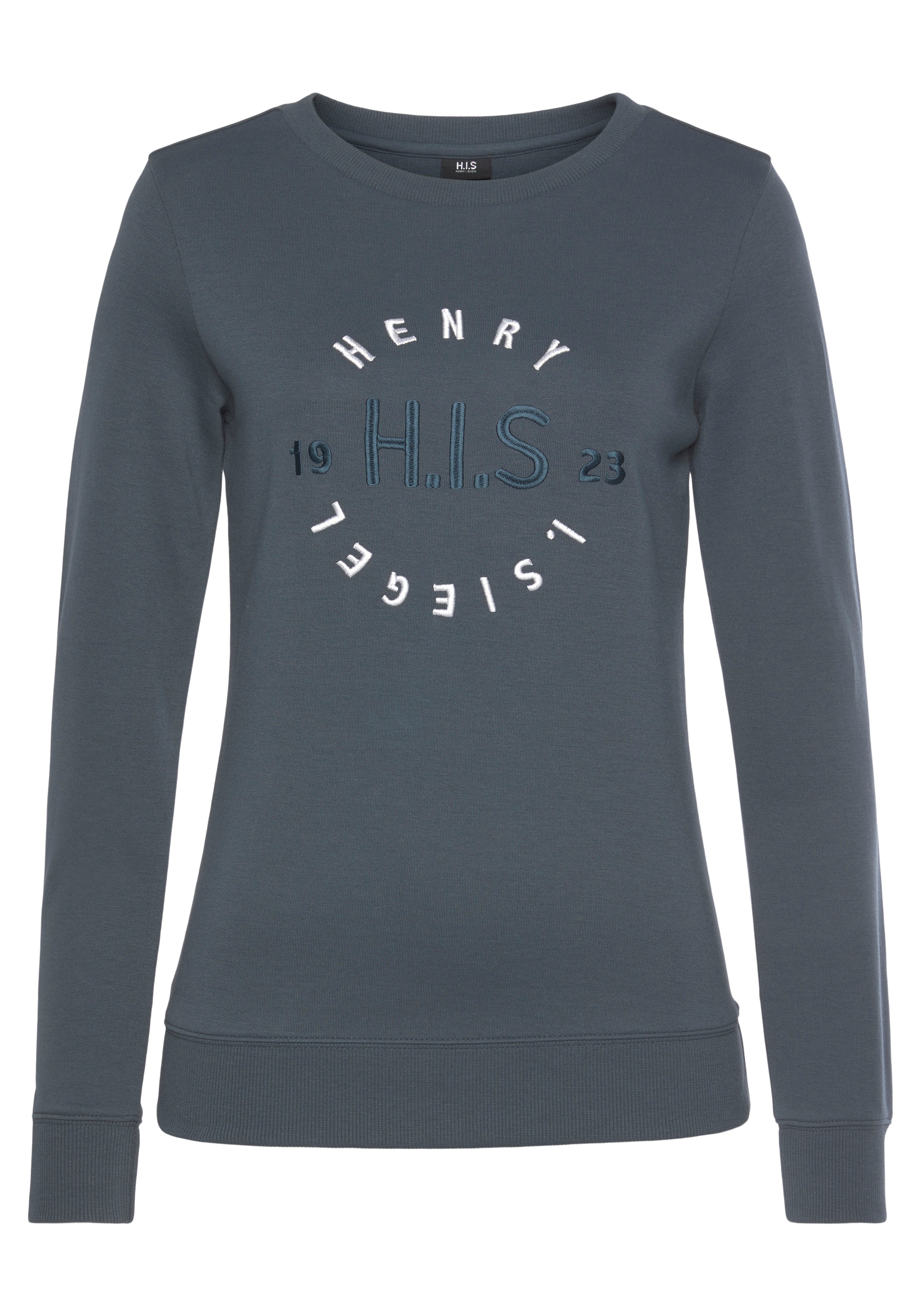 H.I.S Sweatshirt mit großer Logo Stickerei, Loungewear günstig online kaufen