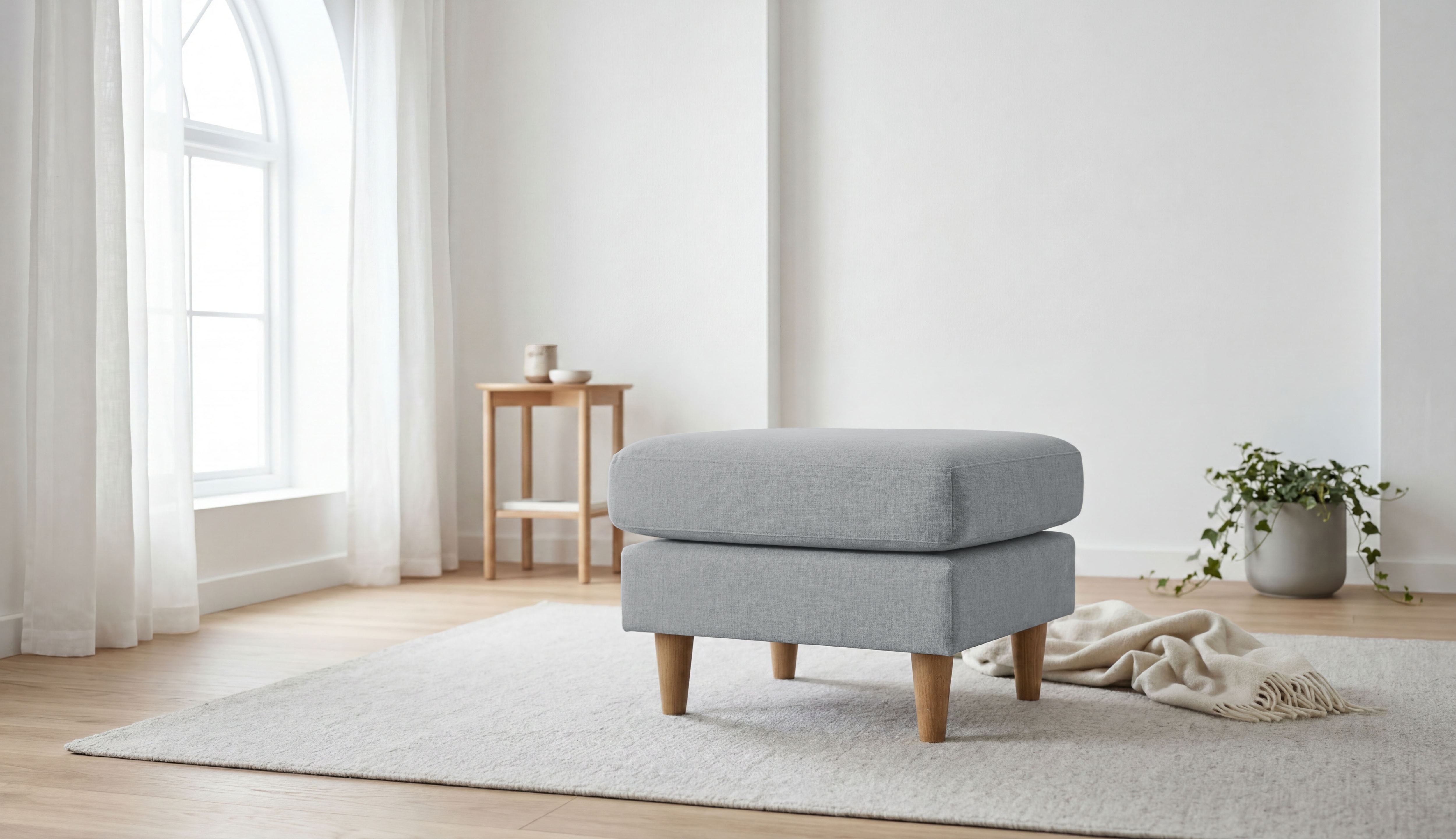 OTTO home Polsterhocker "Tvinno" im skandinavischen Stil