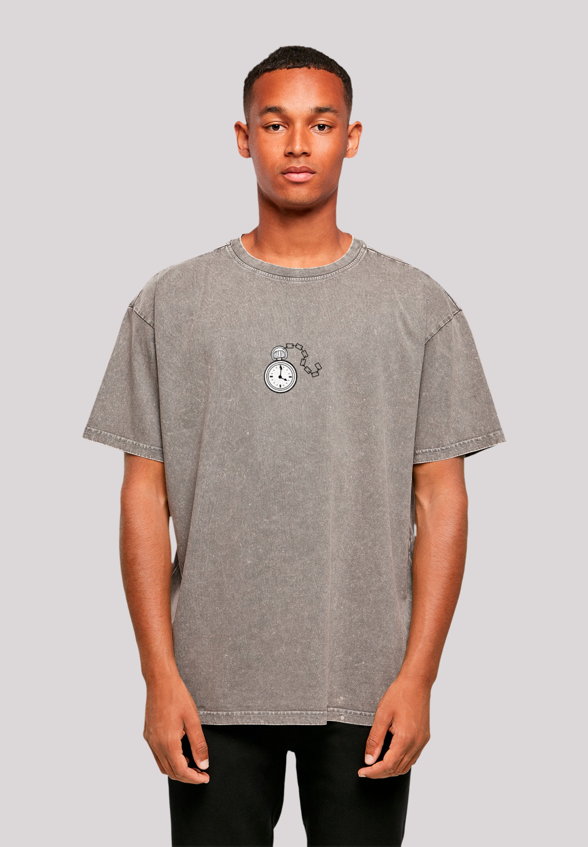 F4NT4STIC T-Shirt »Alice im Wunderland Uhr Hase«, Premium Qualität, Nostalgie, Kinderserie