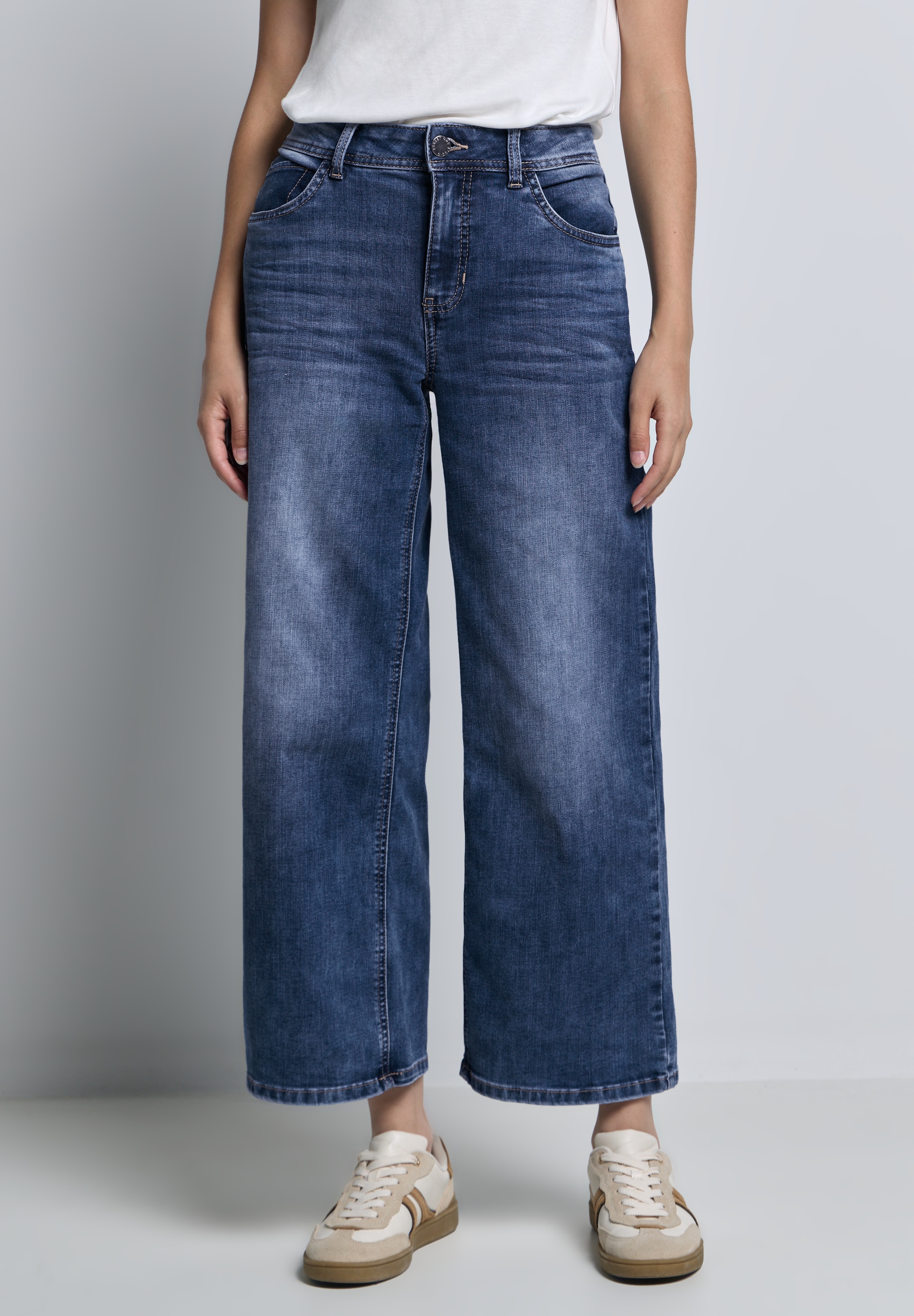 STREET ONE STUDIO Weite Jeans, mit Wide Legs