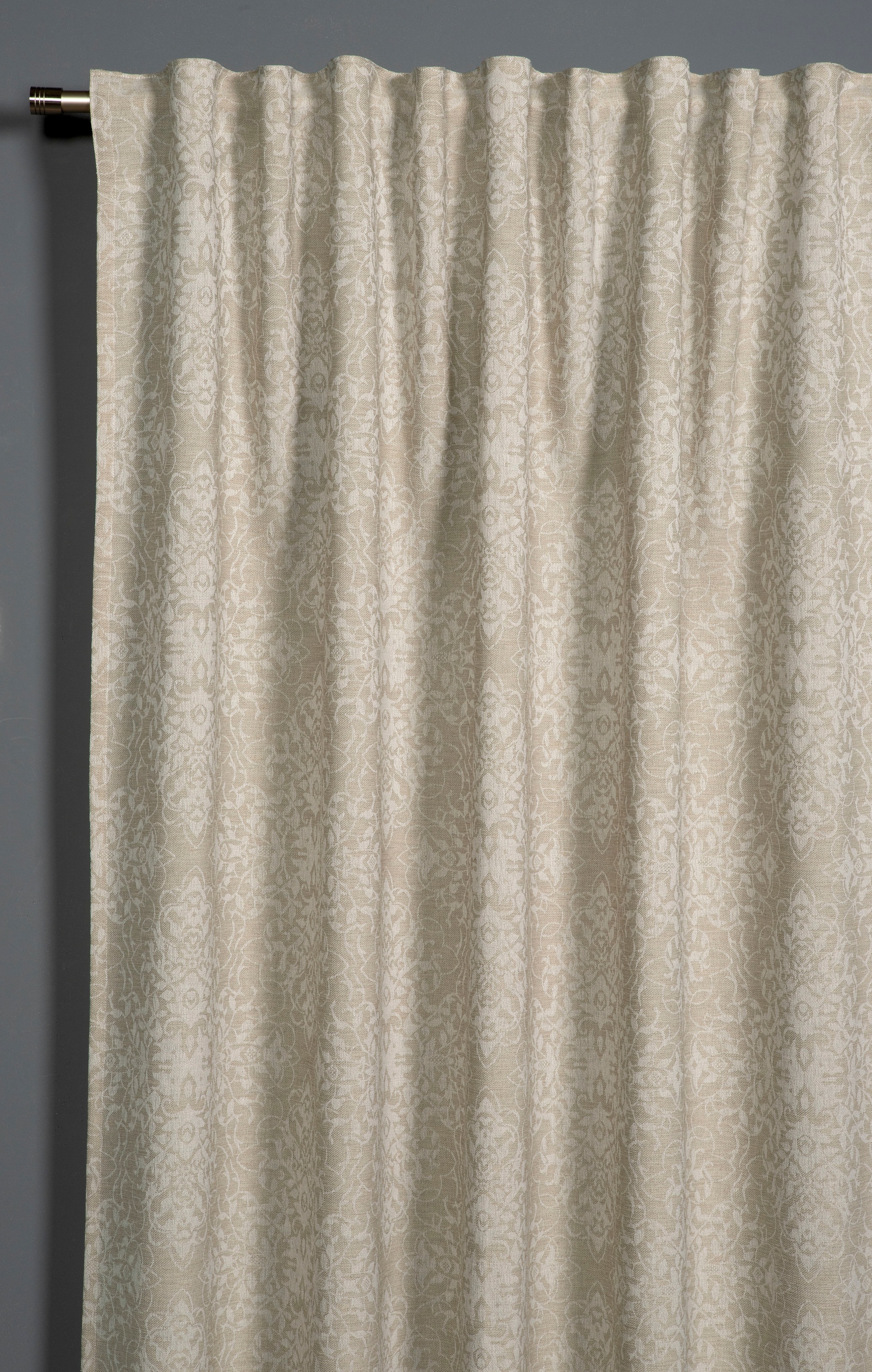 Gardine »Schal Jacquard Ornamente«, (1 St.), mit Gardinenband und verdeckten Schlaufen