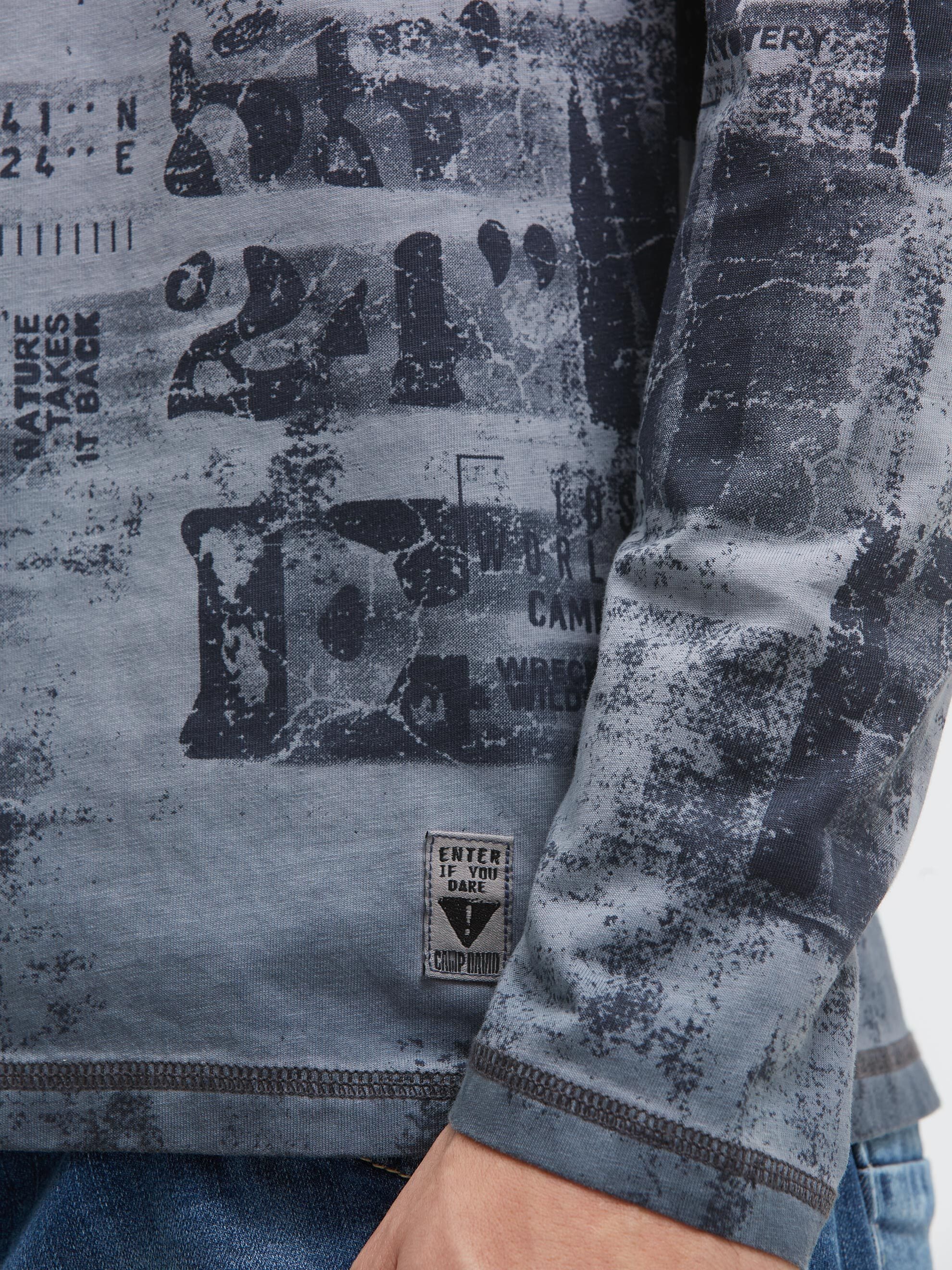CAMP DAVID Rundhalsshirt mit All Over-Print