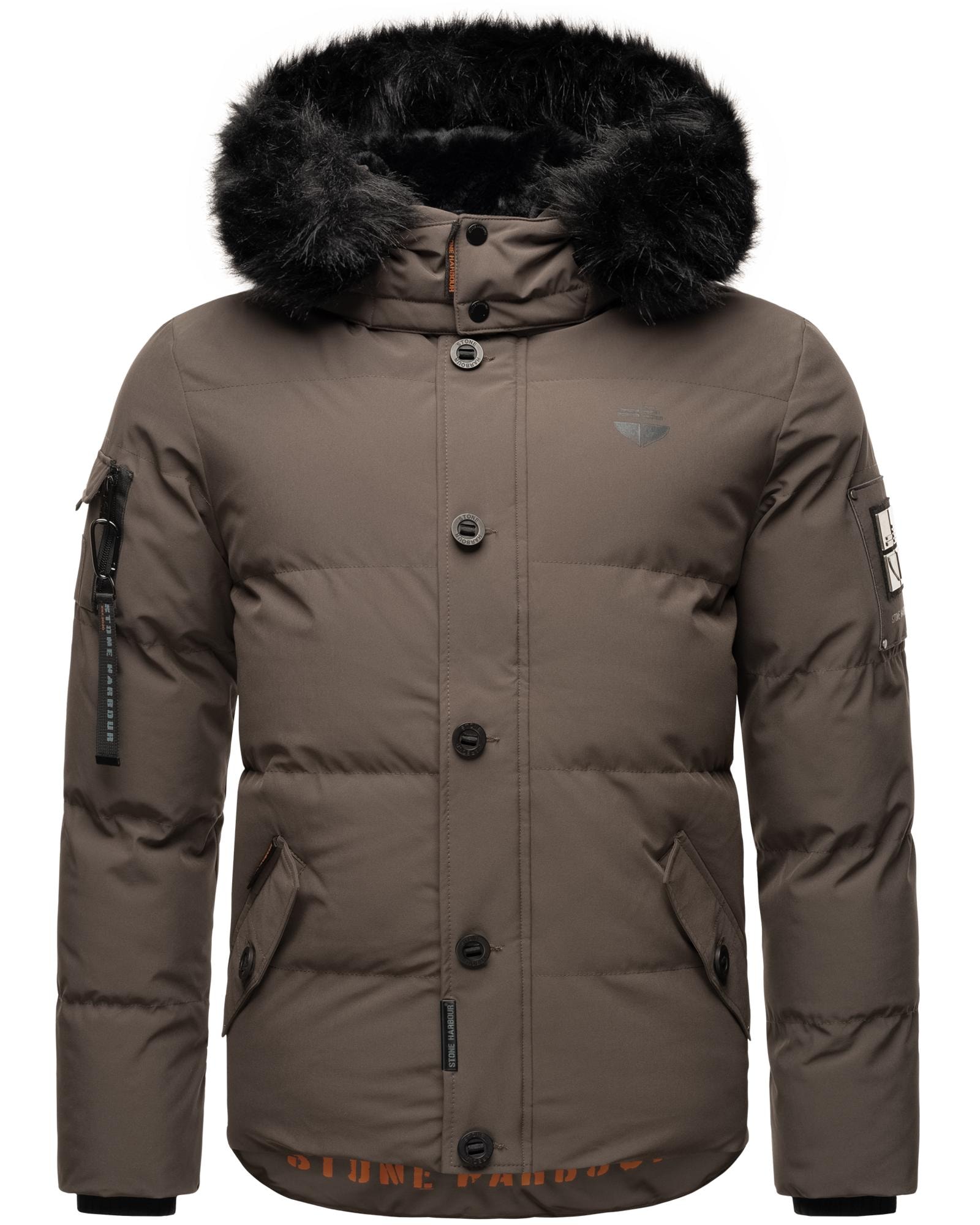 Winterjacke »Halvaar«, mit Kapuze, stylischer Winterparka mit abnehmbarer Kapuze