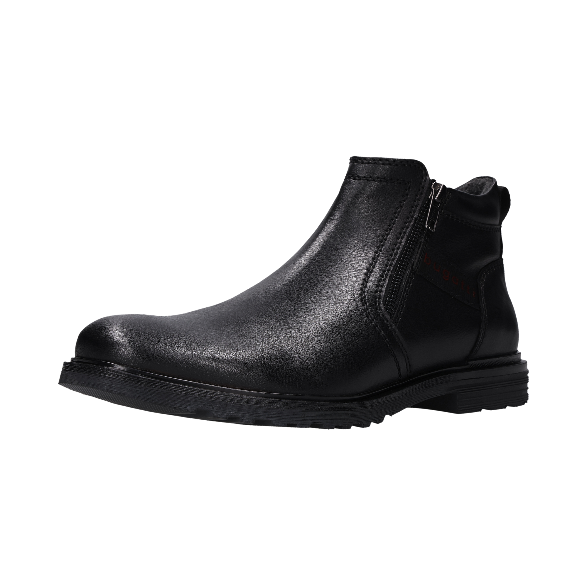 bugatti Stiefelette  Zipper Boots, Stiefelette mit Profillaufsohle - schmale Form
