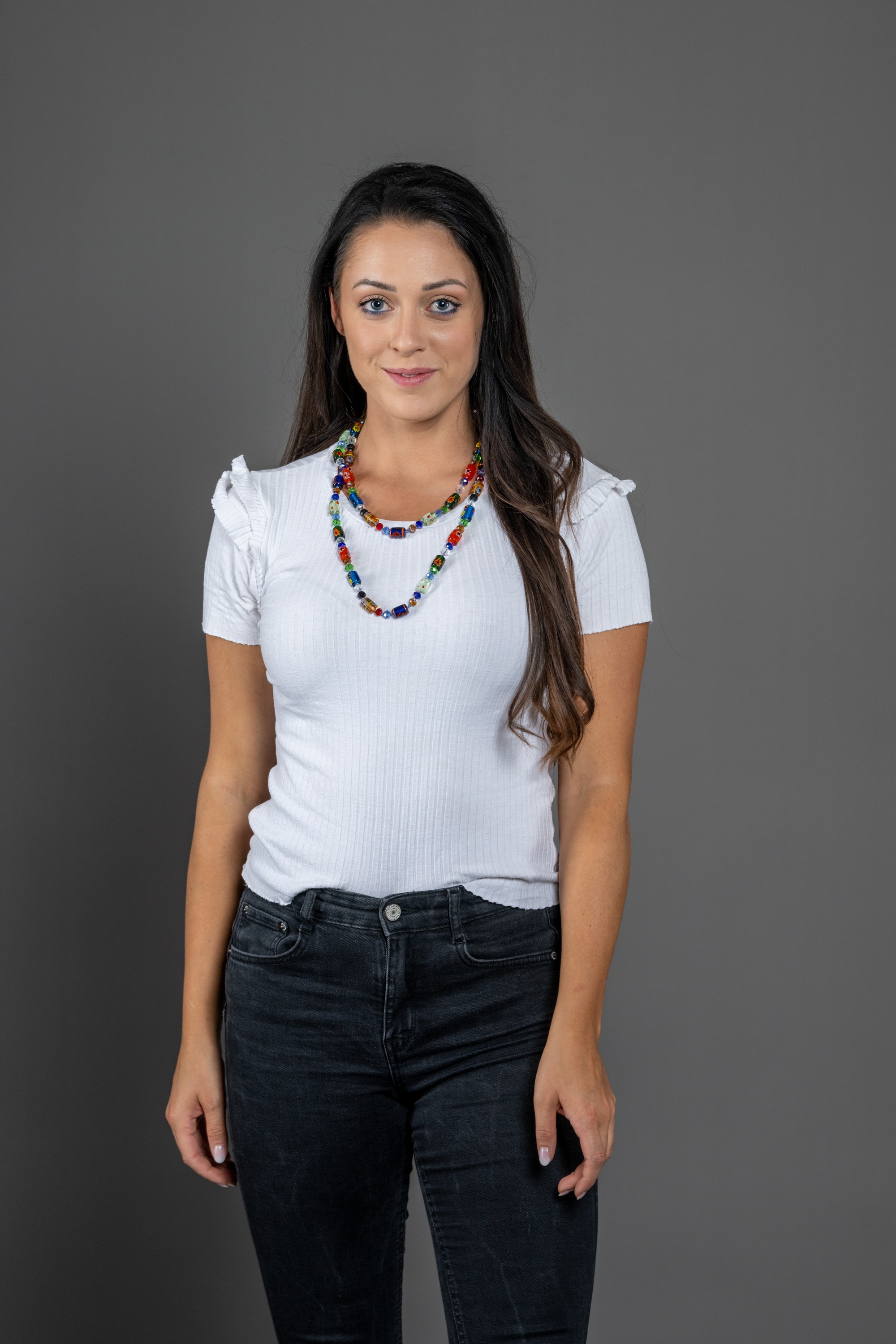 Thumbnail - COLLEZIONE ALESSANDRO Lange Kette "Mailand" mit Glasperlen