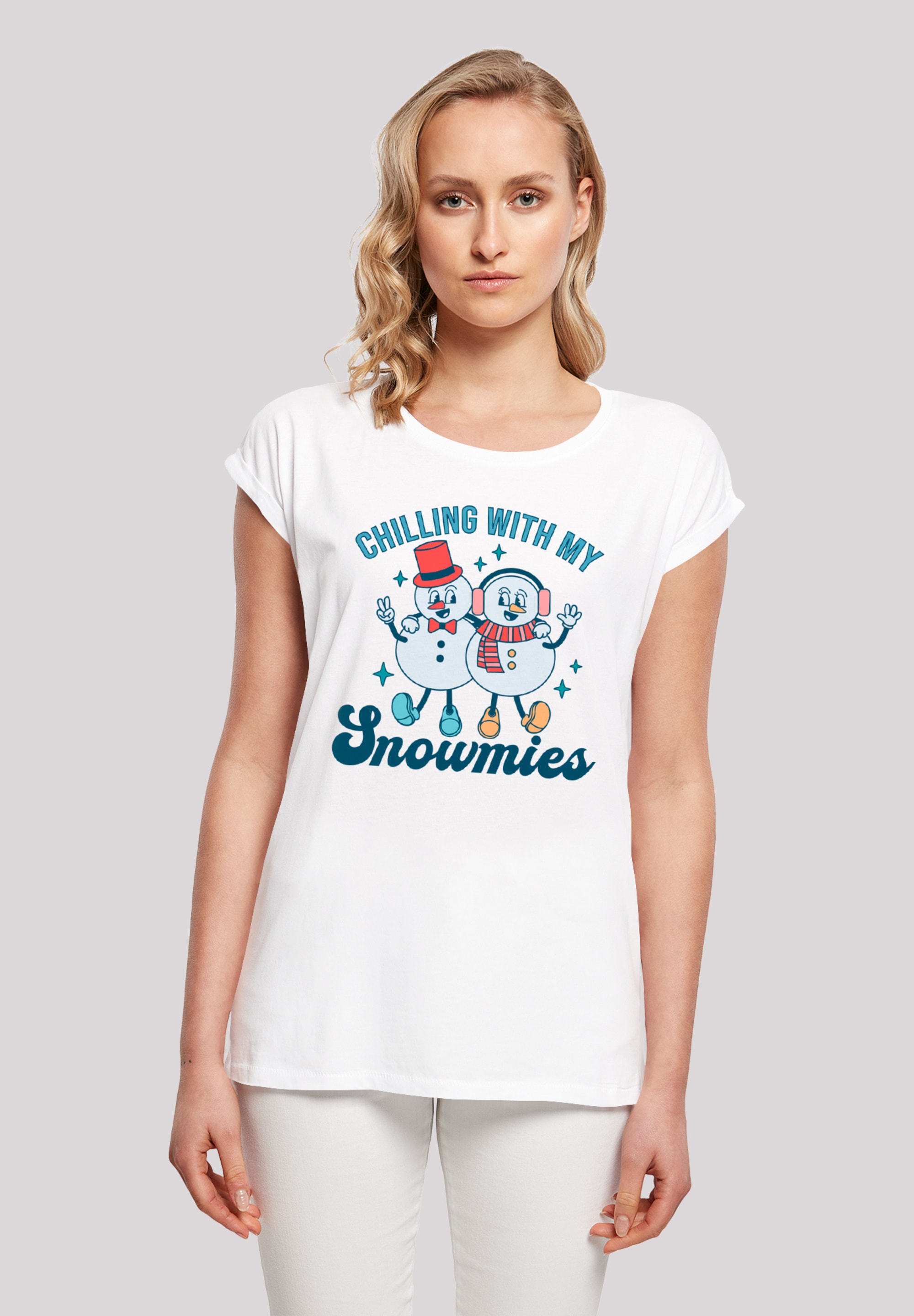 F4NT4STIC T-Shirt "Chilling with My Snowmies", Premium Qualität günstig online kaufen