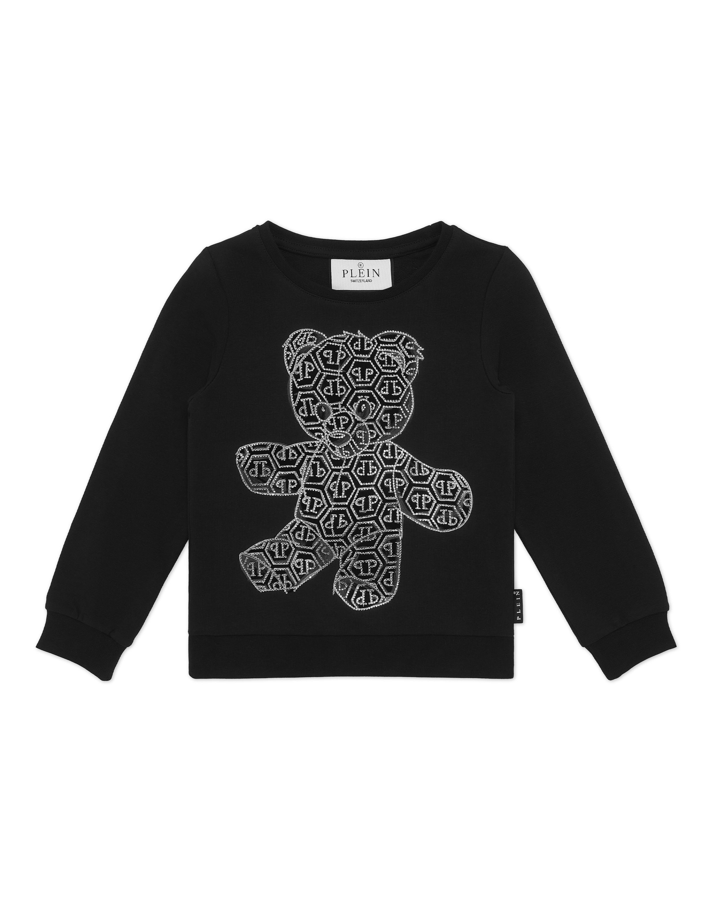 Sweatshirt PHILIPP PLEIN "Teddy", Mädchen, Gr. 16, 02, schwarz, Obermaterial: 5% Elasthan, 95% Baumwolle, Sweatshirts Sweatshirt