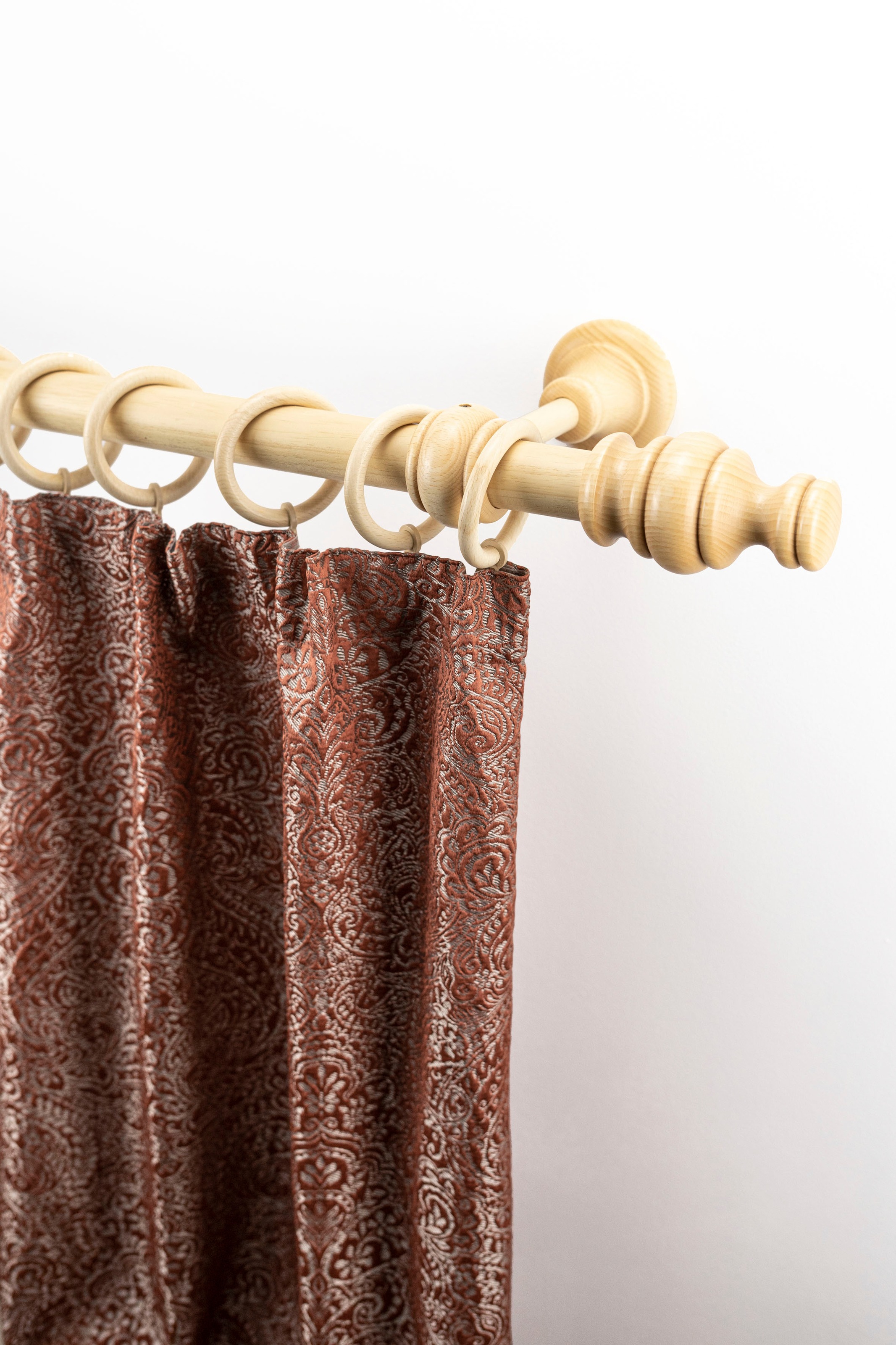 GARESA Gardinenstange "BAROCK" Ø 35 mm 1 läufig-läufig Wunschmaßlänge rusti günstig online kaufen