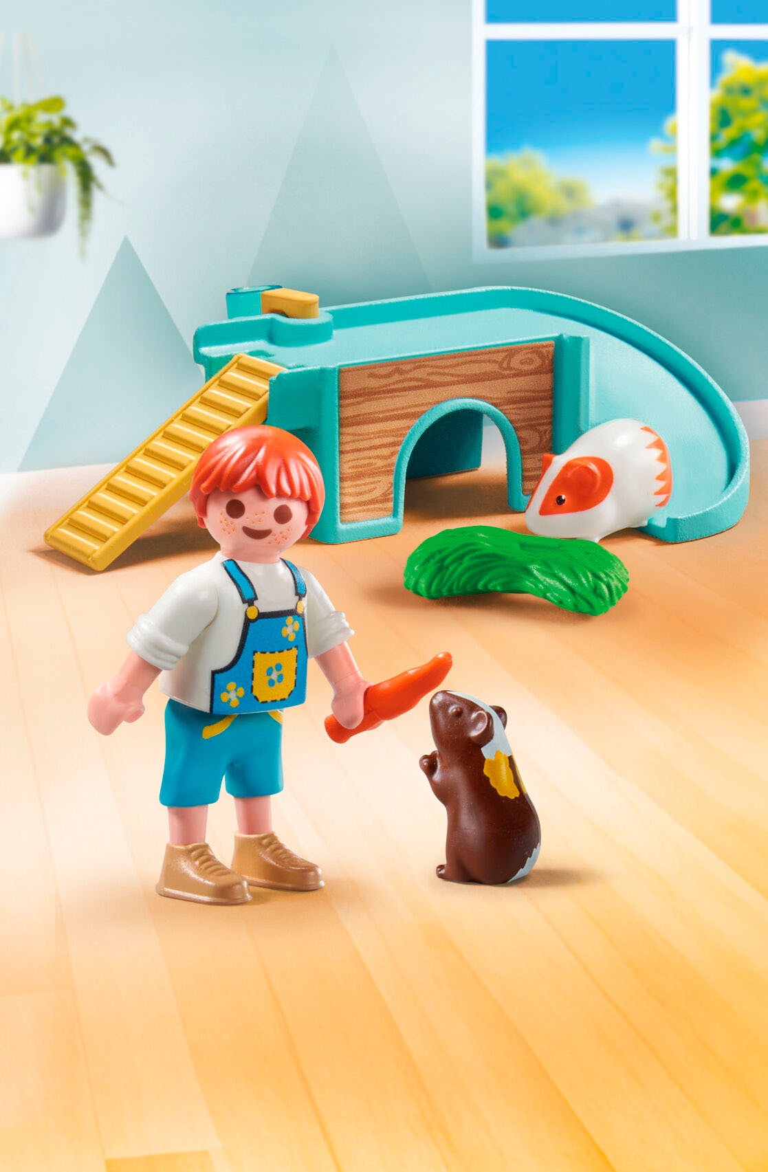 Playmobil® Konstruktions-Spielset »Junge mit Meerschweinchen (71746), Playmobil My Life«, (10 St.)