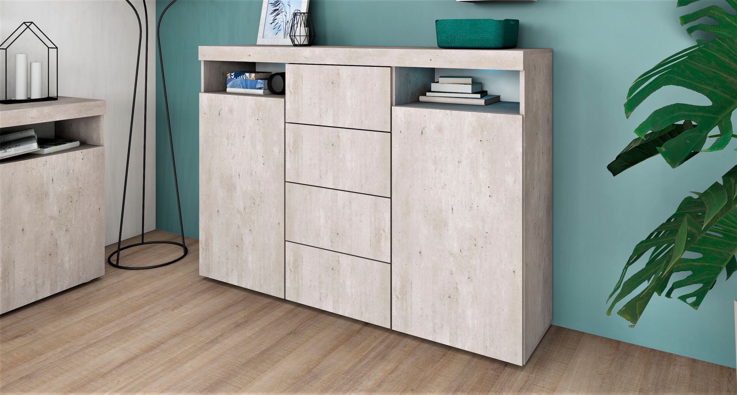 borchardt Möbel Highboard »Kapstadt«, Breite 139 cm