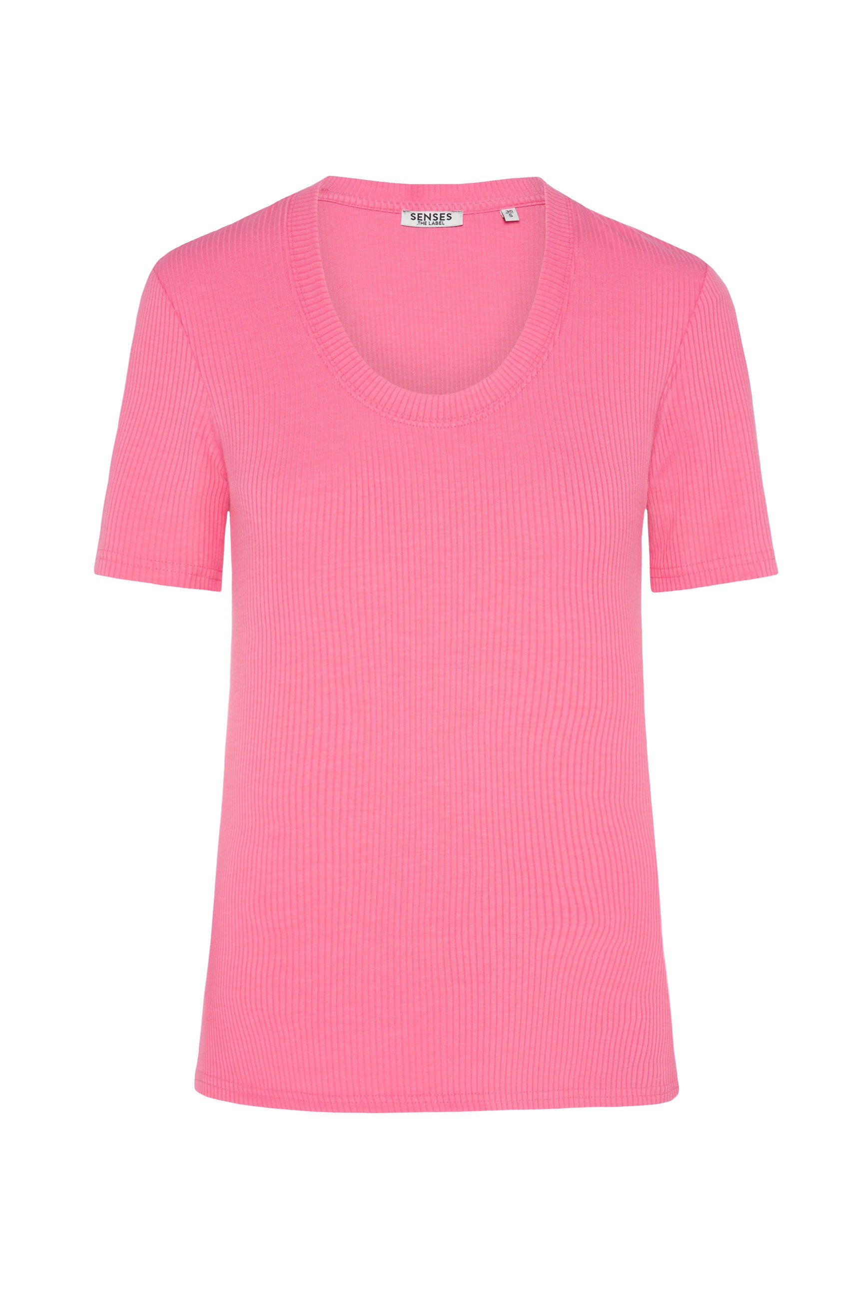 SENSES.THE LABEL Rundhalsshirt, mit Elasthan-Anteil