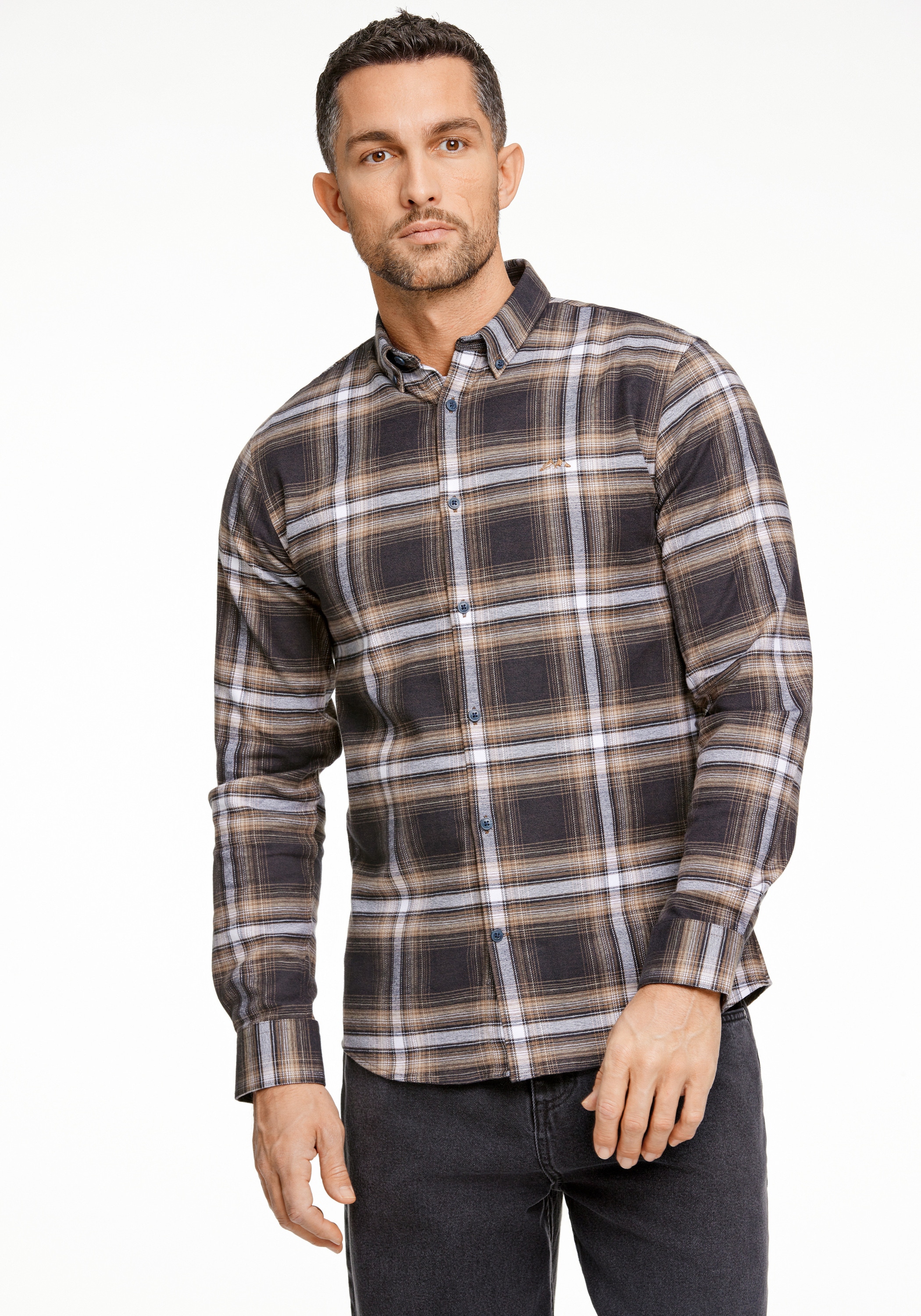 LINDBERGH Flanellhemd "Freizeithemd Relaxed Fit" günstig online kaufen