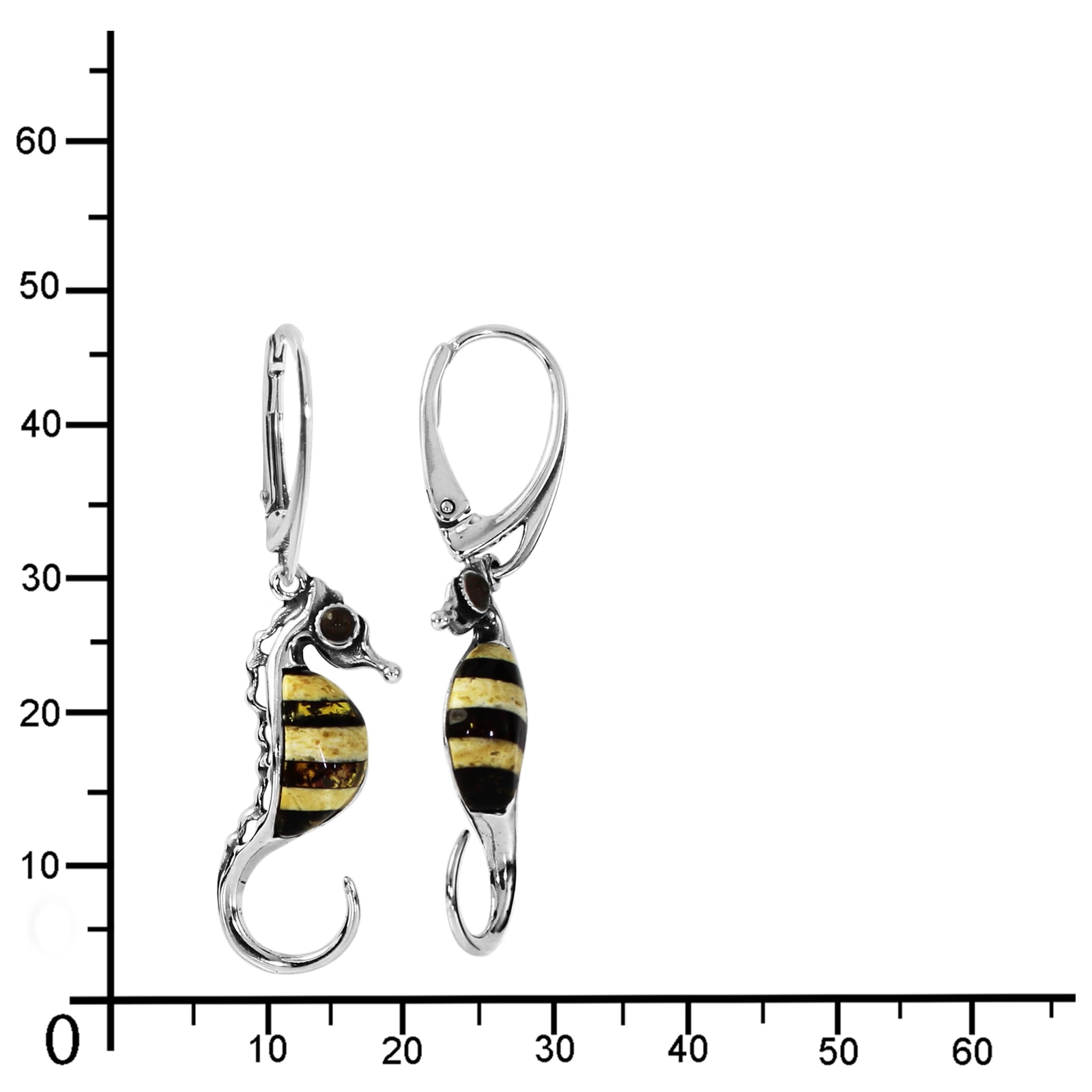 OSTSEE-SCHMUCK Paar Ohrhänger »Ostsee-Schmuck Ohrhänger Seepferdchen Ohrhänger Seepferdchen«, (2 tlg.)
