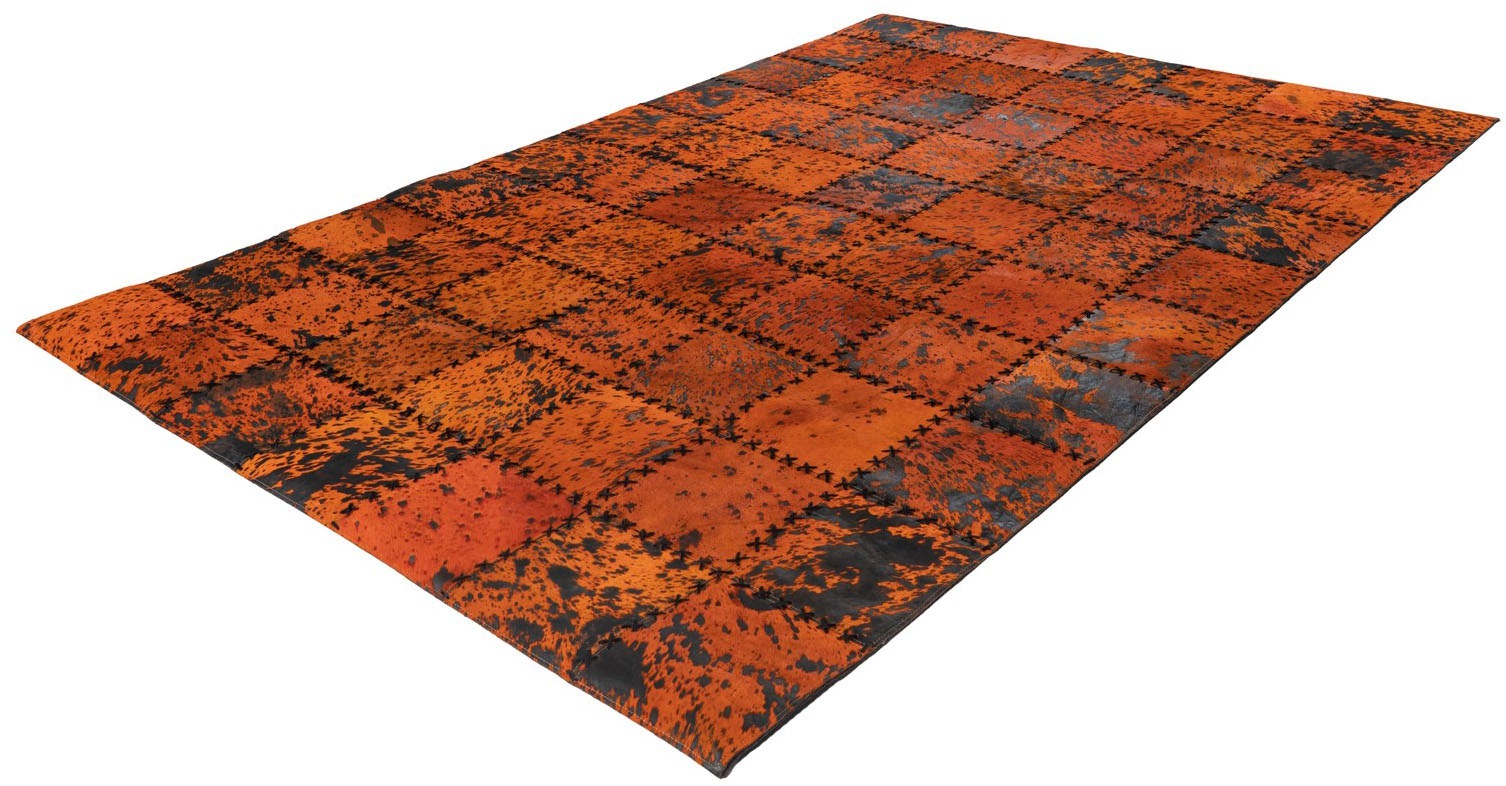 Thumbnail - Arte Espina Teppich "Voila 100" rechteckig 5 mm Höhe handgenähter Flachflor-Teppich im Patchwork-Design.