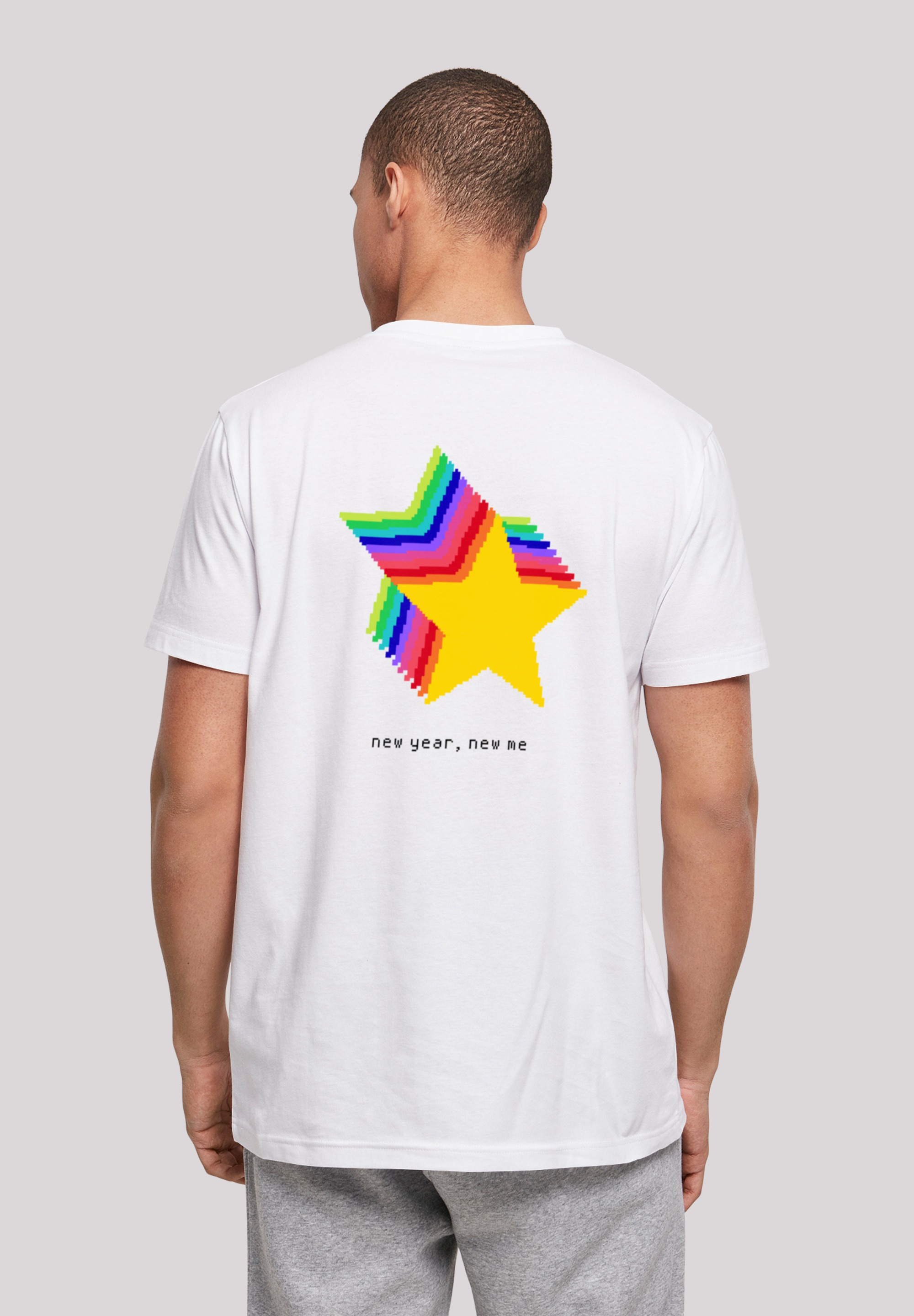 F4NT4STIC T-Shirt »Happy People Only Good Vibes«, Print