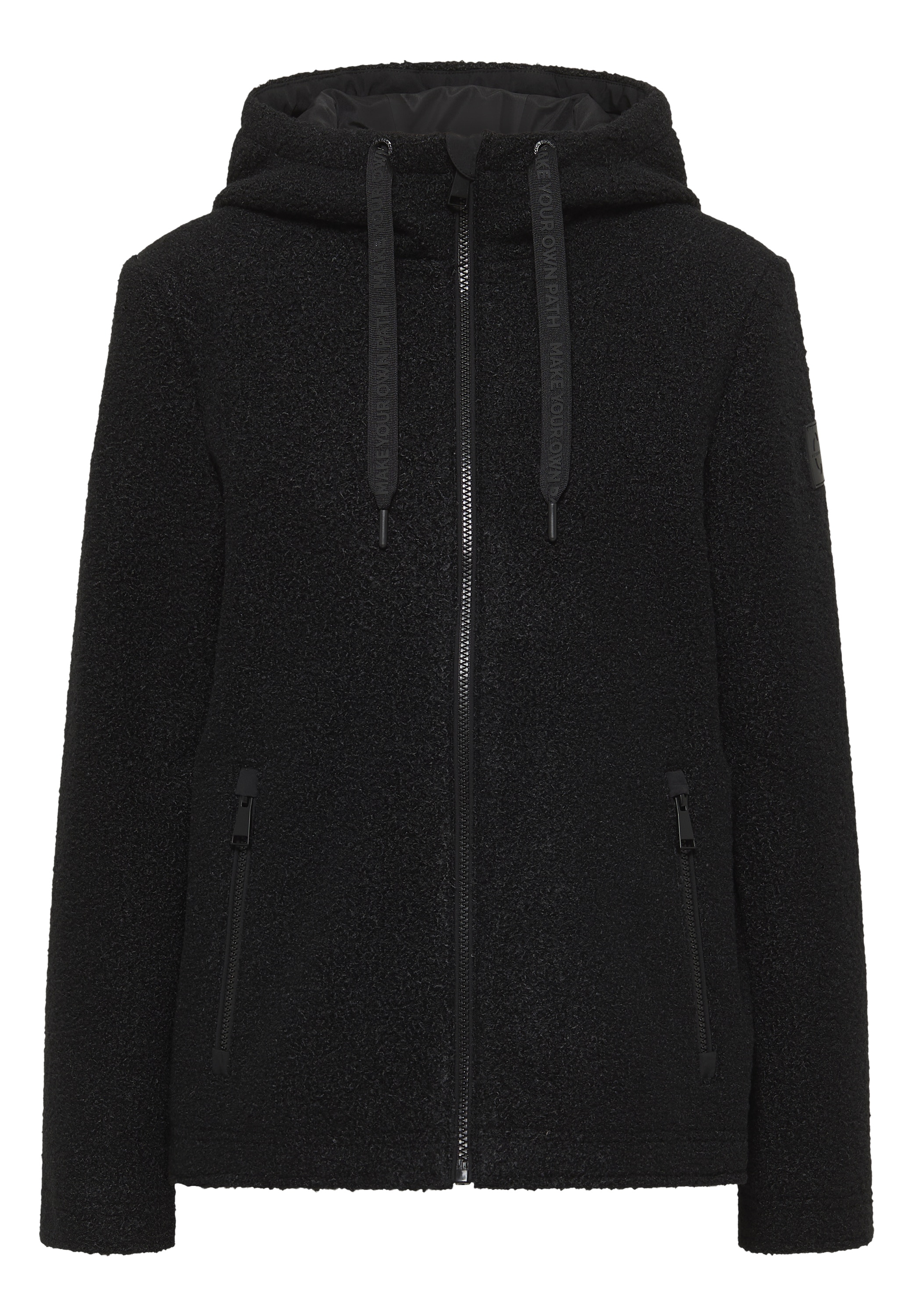 Cecil Fellimitatjacke, mit Kapuze, mit Kapuze mit Tunnelzugband