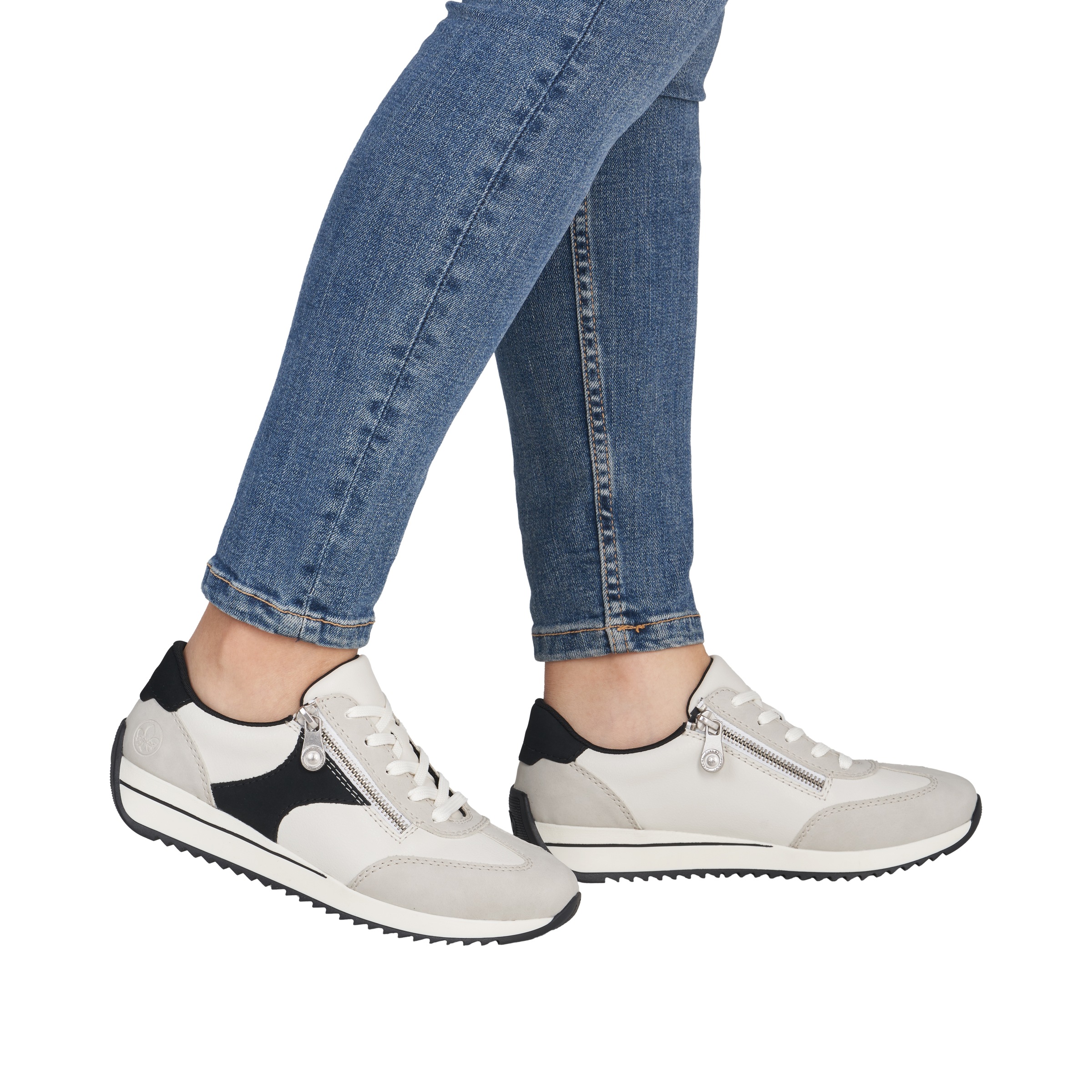 Rieker Sneaker White Synthetic Leather Size 39 3