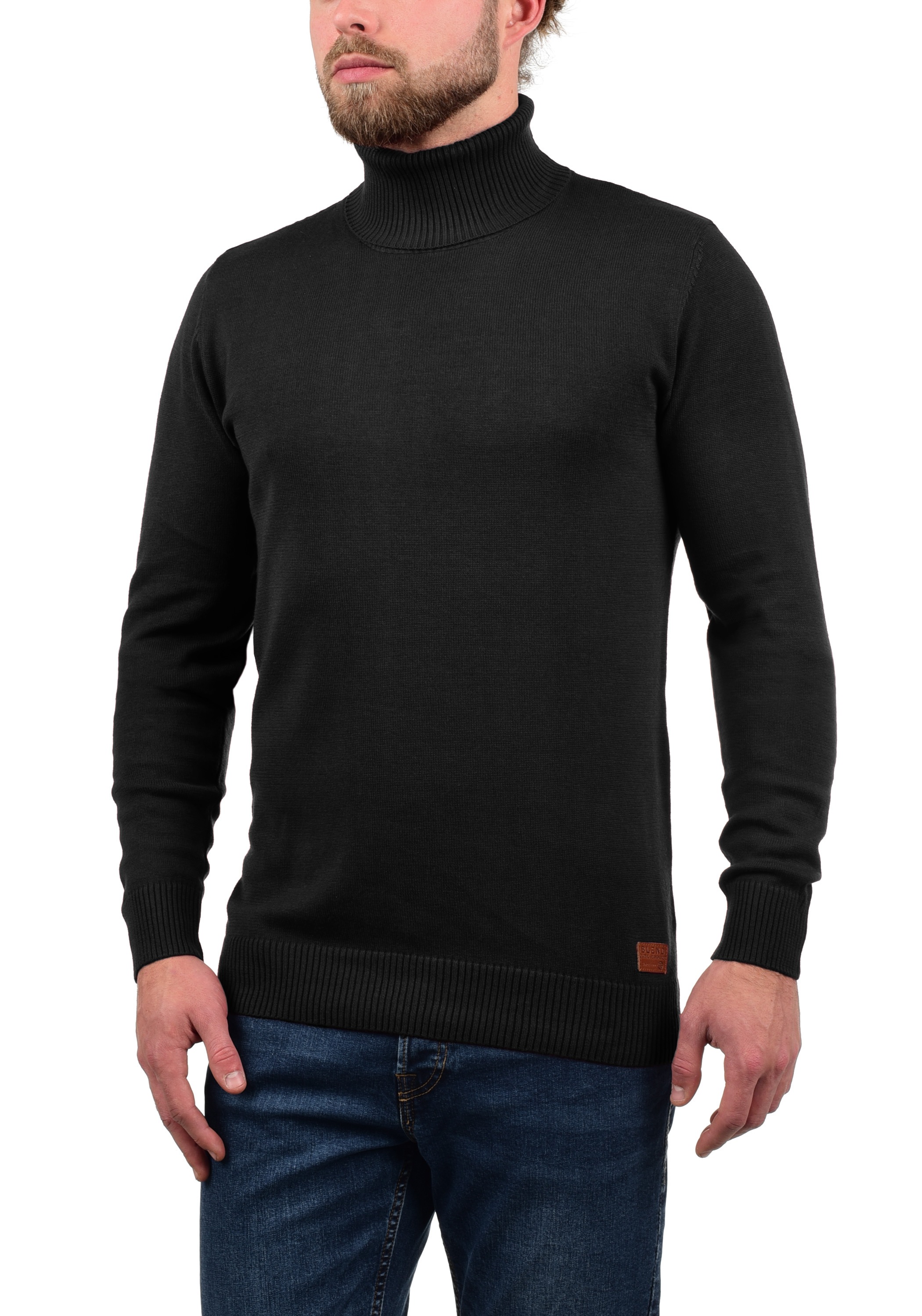 Blend Rollkragenpullover "BHLatif" Feinstrick Pullover mit Rollkragen günstig online kaufen