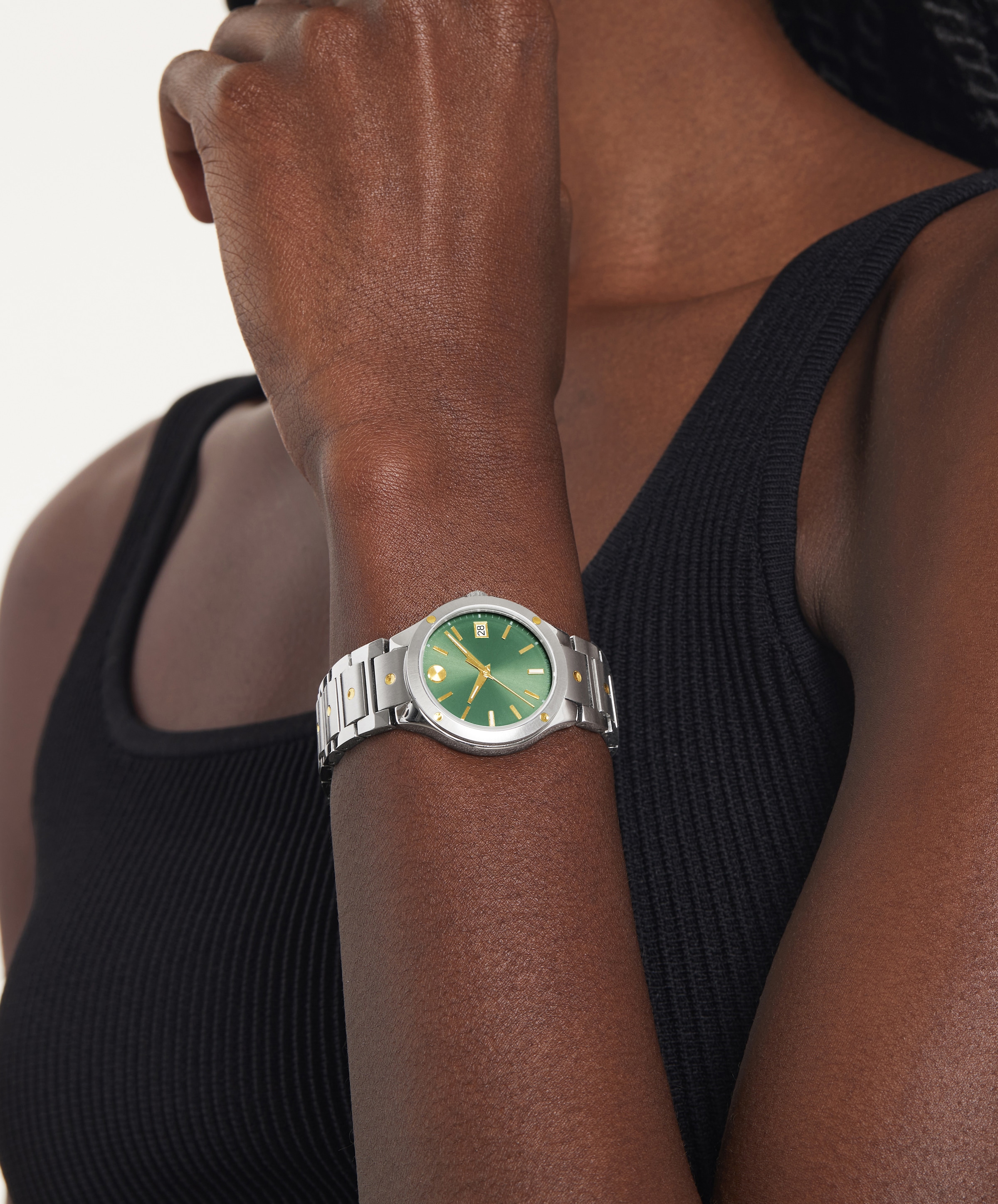 MOVADO Schweizer Uhr »SE., 0607635«, Quarzuhr, Armbanduhr, Damenuhr, Swiss Made, Datum, bicolor