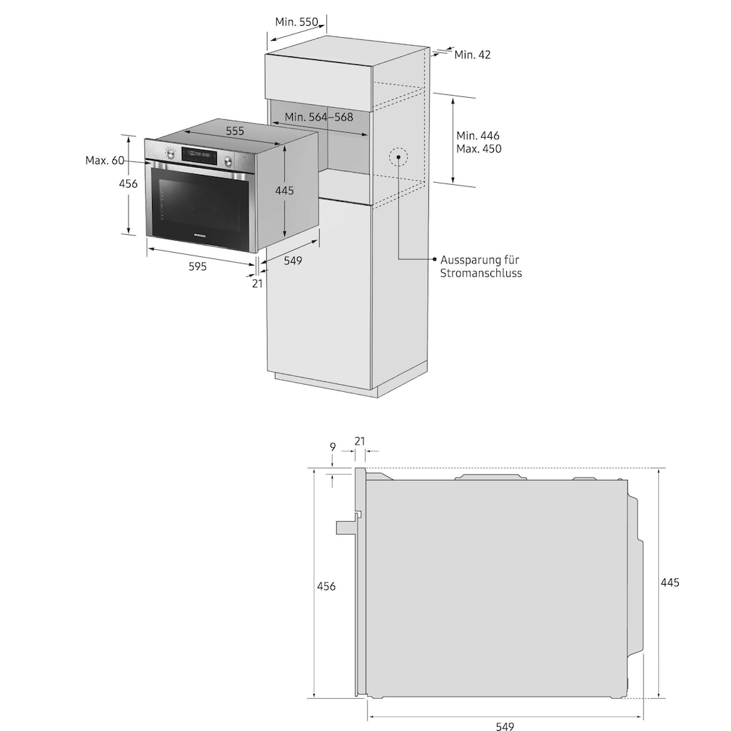 Samsung Backofen mit Mikrowelle »NQ50J9530BS/EG«, NQ50J9530BS