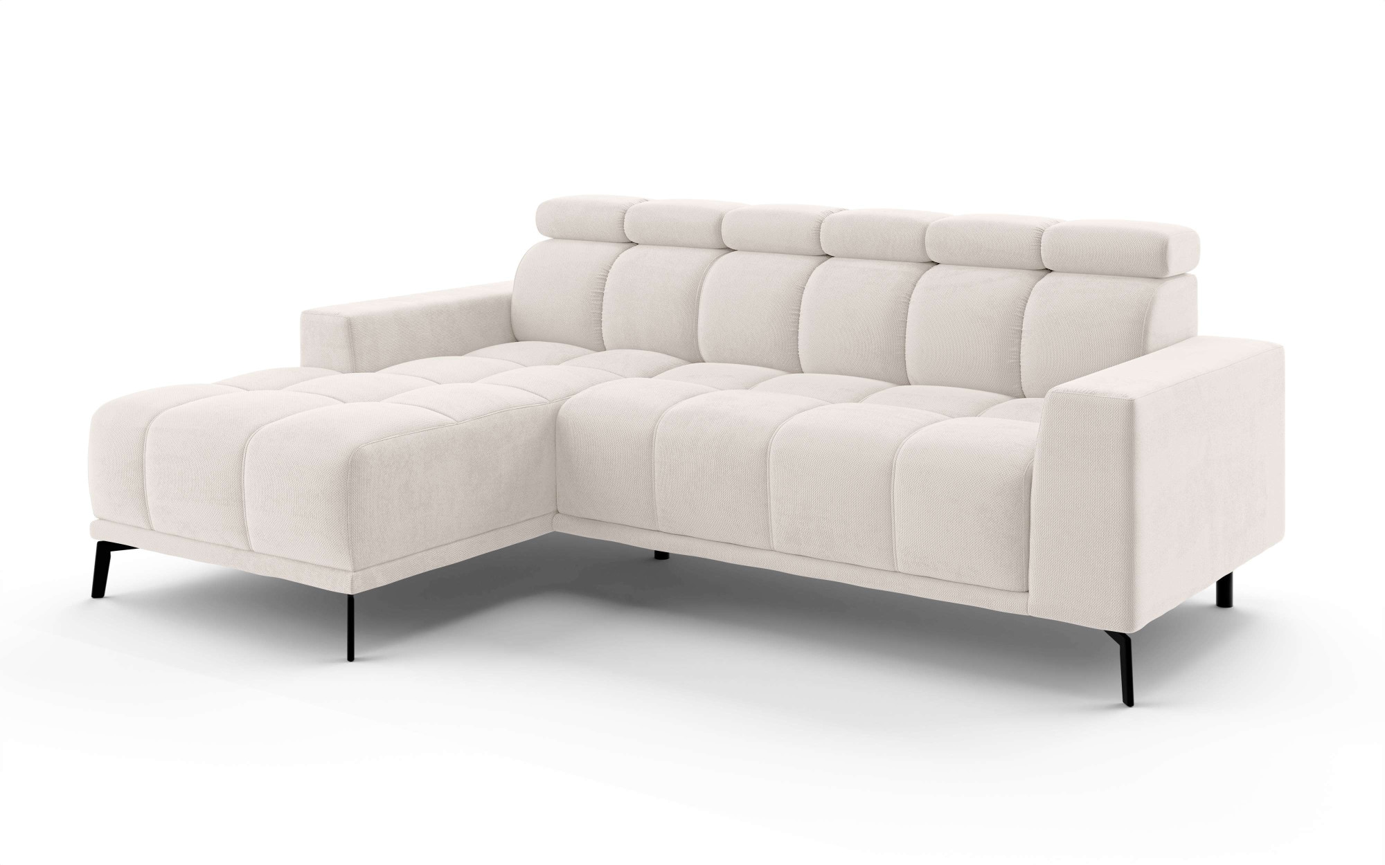 INOSIGN Ecksofa »CAZIE, Designsofa, L-Form, trendige Bubble-Optik,«, L-Form mit Wellenunterfederung, Recamiere rechts/links bestellbar