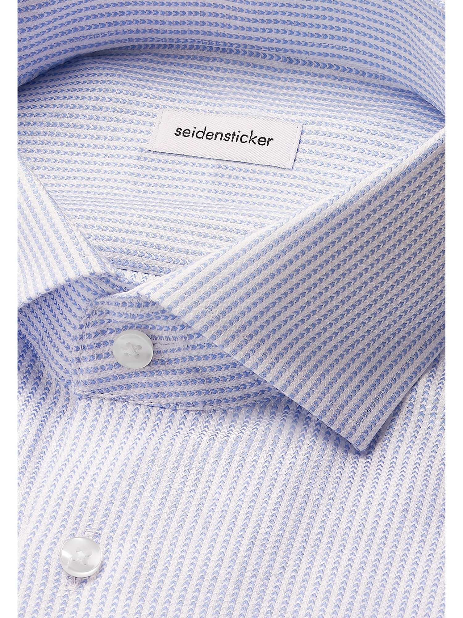 seidensticker Businesshemd »Schwarze Rose«, Shaped 1/1 Kentkragen Struktur