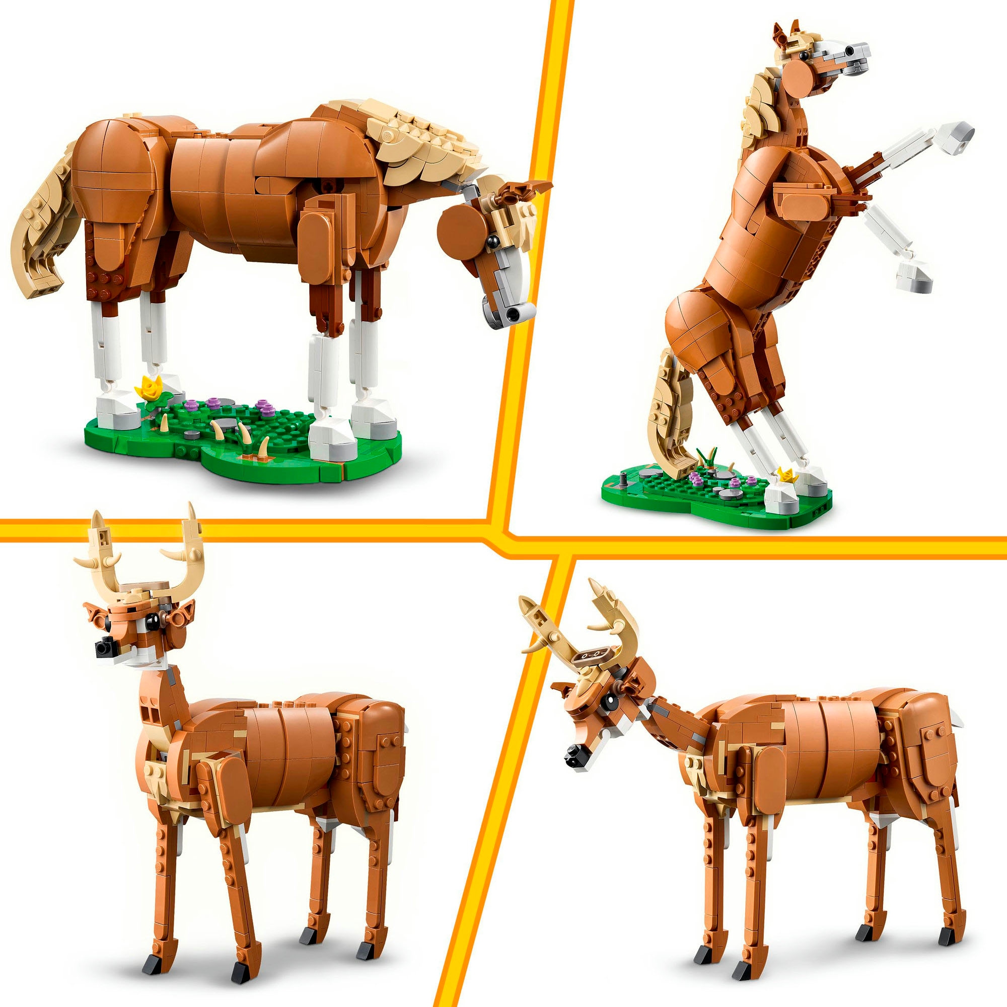 LEGO® Konstruktionsspielsteine »Prächtiges Ross (31166), LEGO LEGO Creator«, (685 St.), Made in Europe
