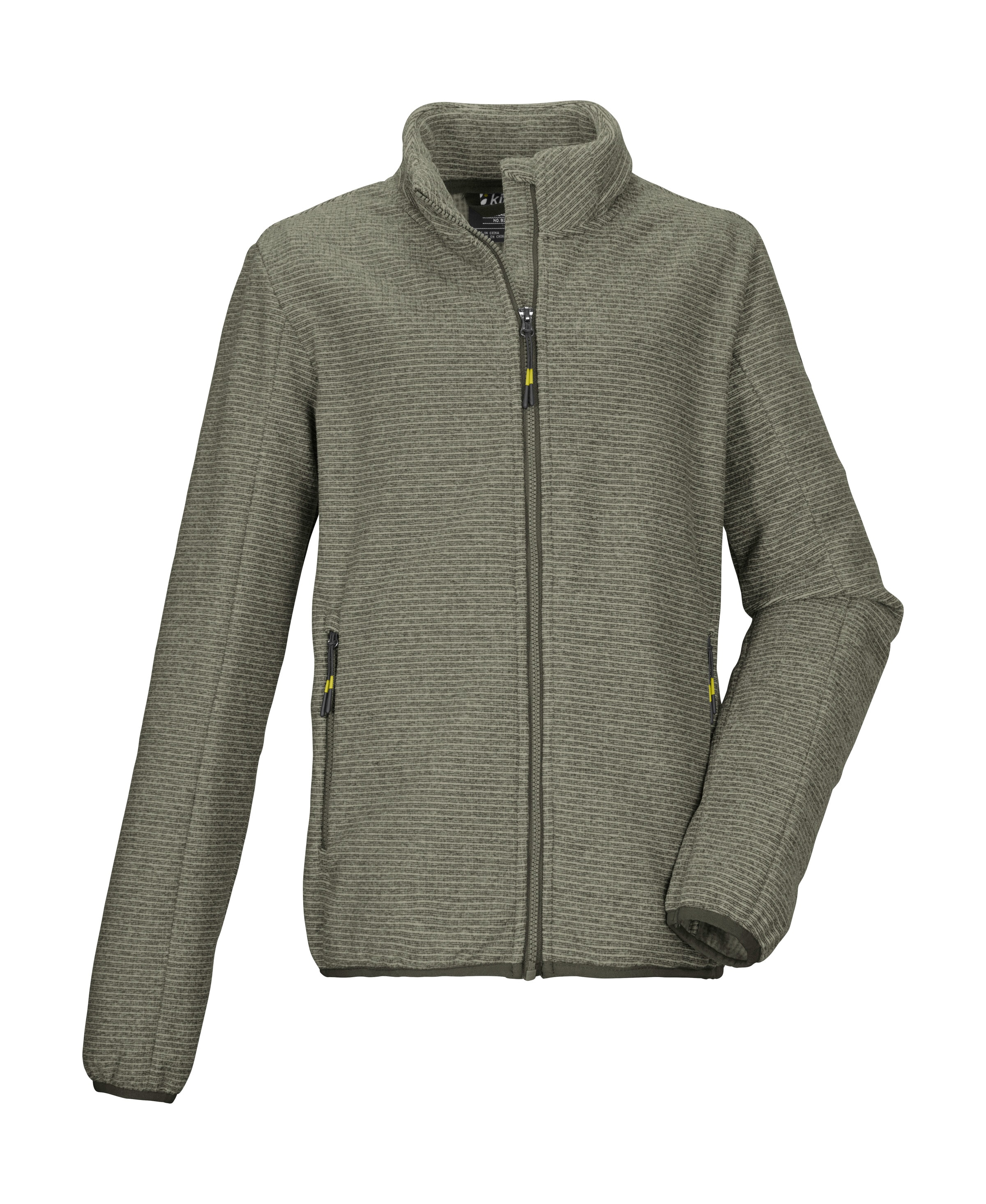Killtec Fleecejacke "KOW 224 BYS KNTFLC JCKT" Strickfleecejacke mit Kinnschutz, elastischem Saum und Zippertaschen