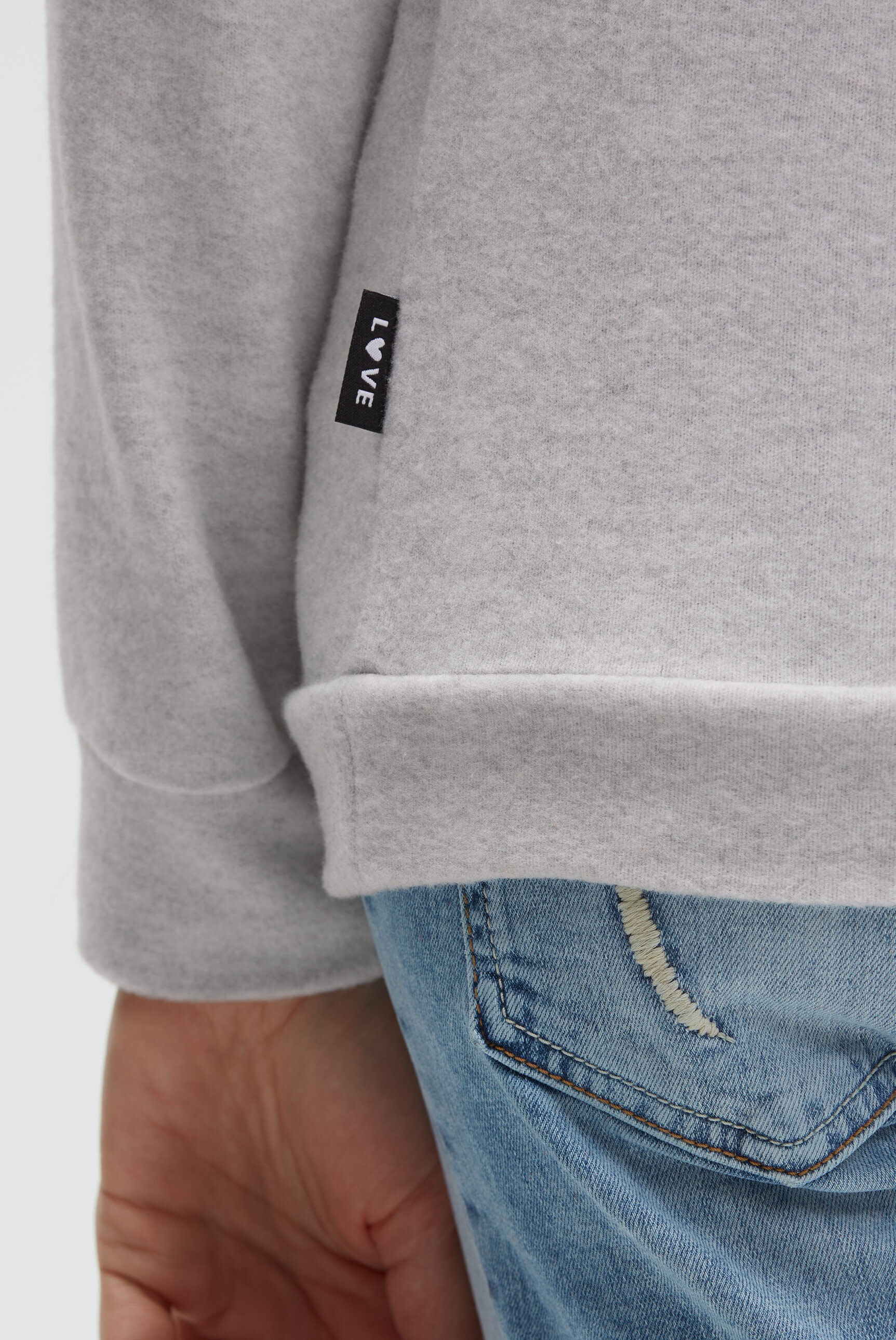 SOCCX Kapuzenpullover aus Flauschstrick