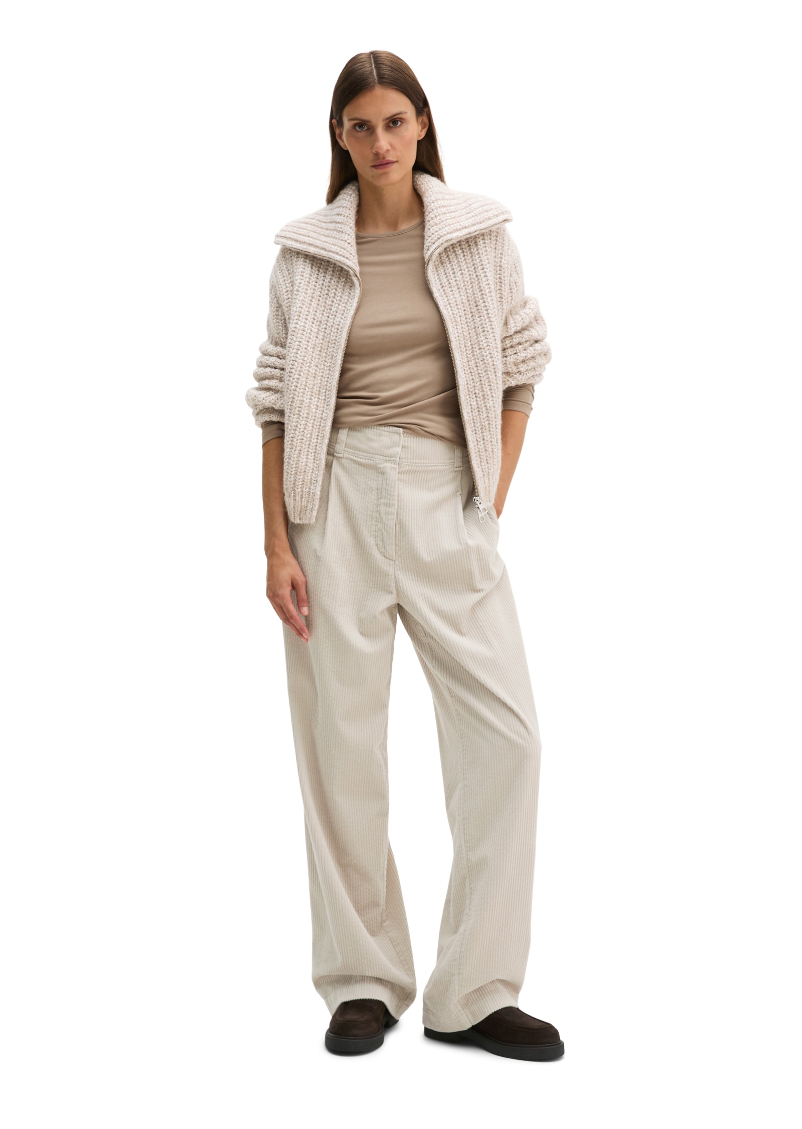 Marc O'Polo Cardigan relaxed aus weichem Bio-Baumwolle-Alpakawolle-Mix