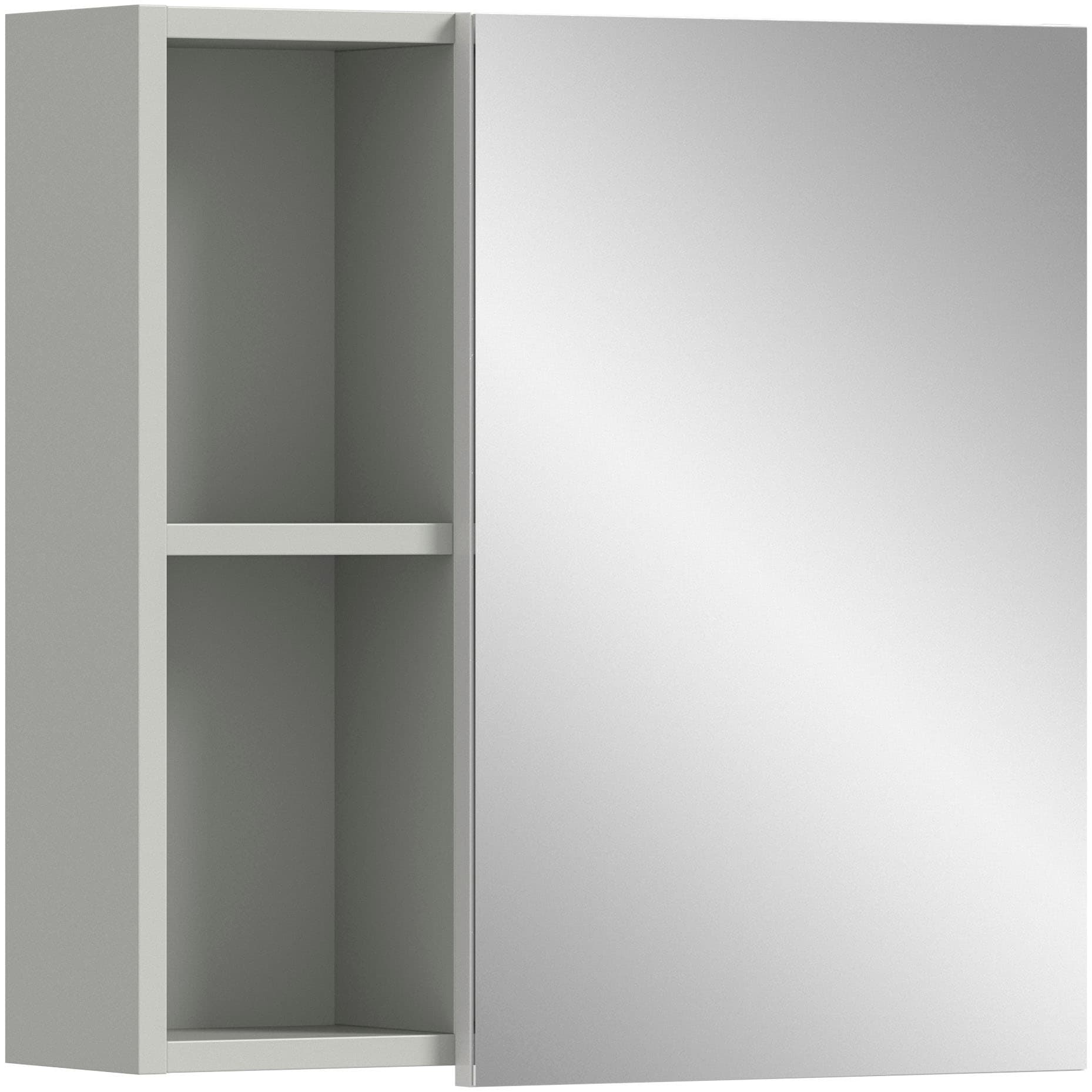 welltime Spiegelschrank "Calcio, Breite 55 cm, 1 Spiegeltür, 3 Einlegeböden, 5 Fächer", Badschrank, Bad-Möbel, Badezimme