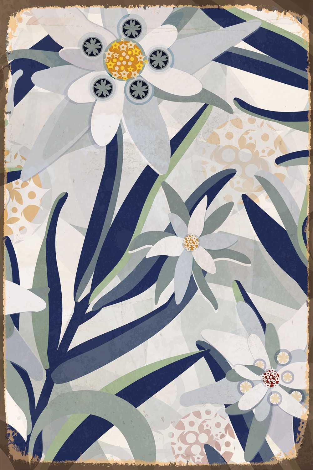 queence "Floral" Blumen Blechschild, Stahlschild, Blumen, Wandbild günstig online kaufen