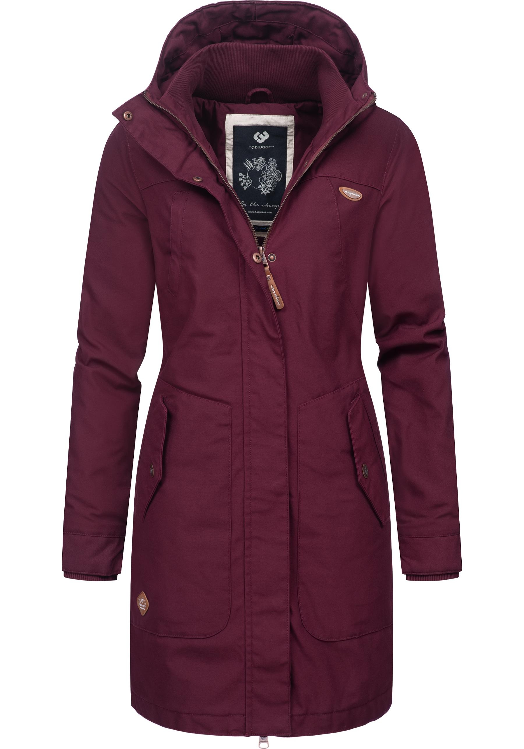 Ragwear Wintermantel »Jannisa«, stylischer Damen Winterparka mit Kapuze