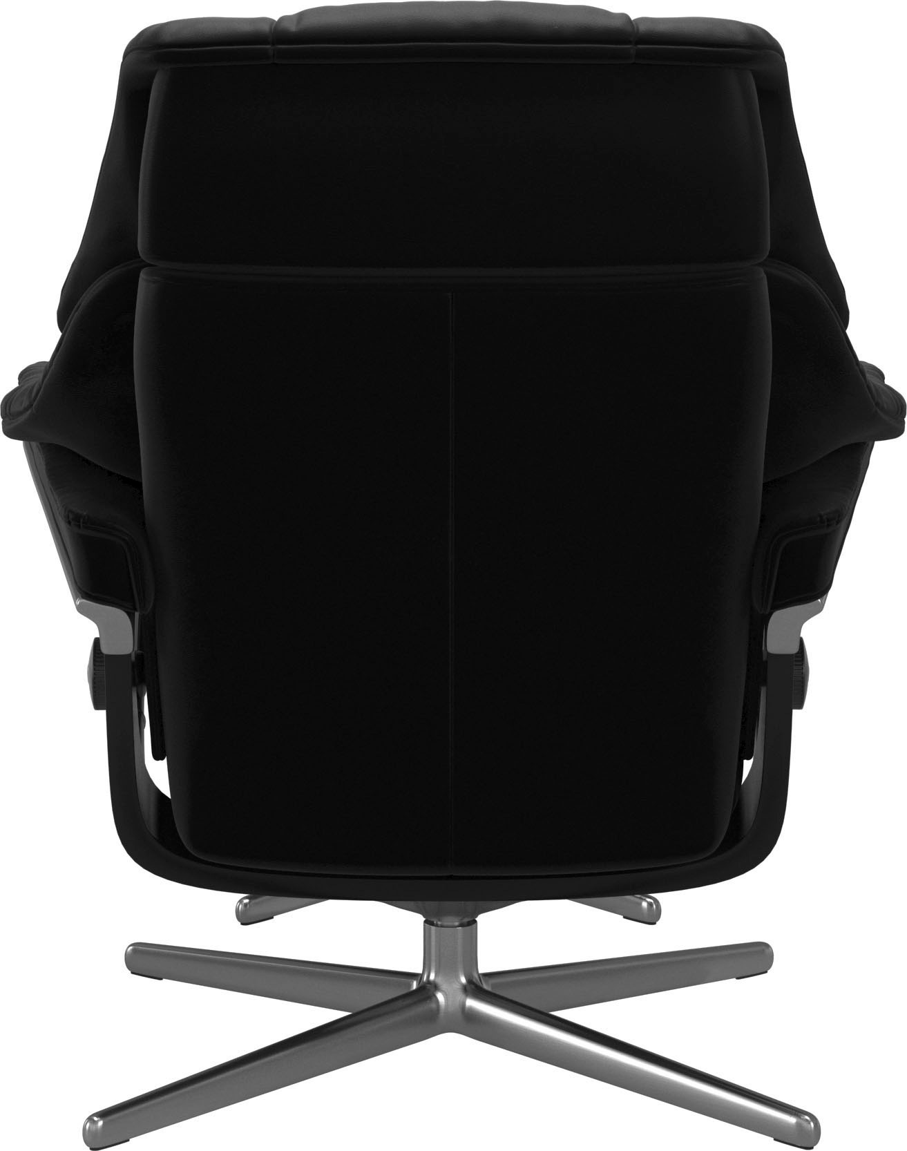 Thumbnail - Stressless Relaxsessel "Reno" Set, Relaxsessel mit Hocker, mit Hocker, mit Cross Base, Größe S, M & L, Holzakzent Schwar...