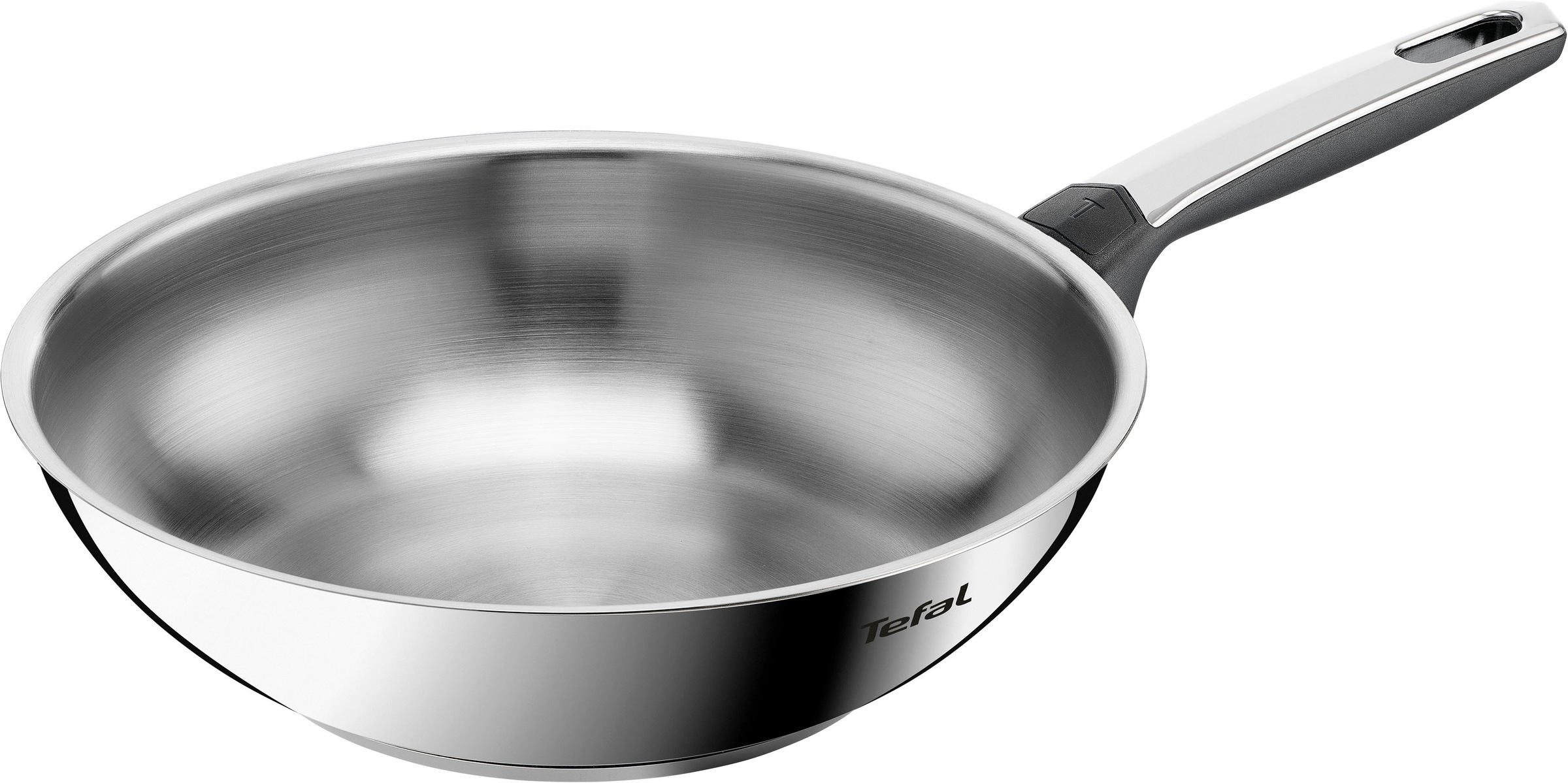 Tefal Wok "Emotion+" Edelstahl 1 tlg. Premium Edelstahl, Induktion, spülmaschinenfest, hochglanzpoliert
