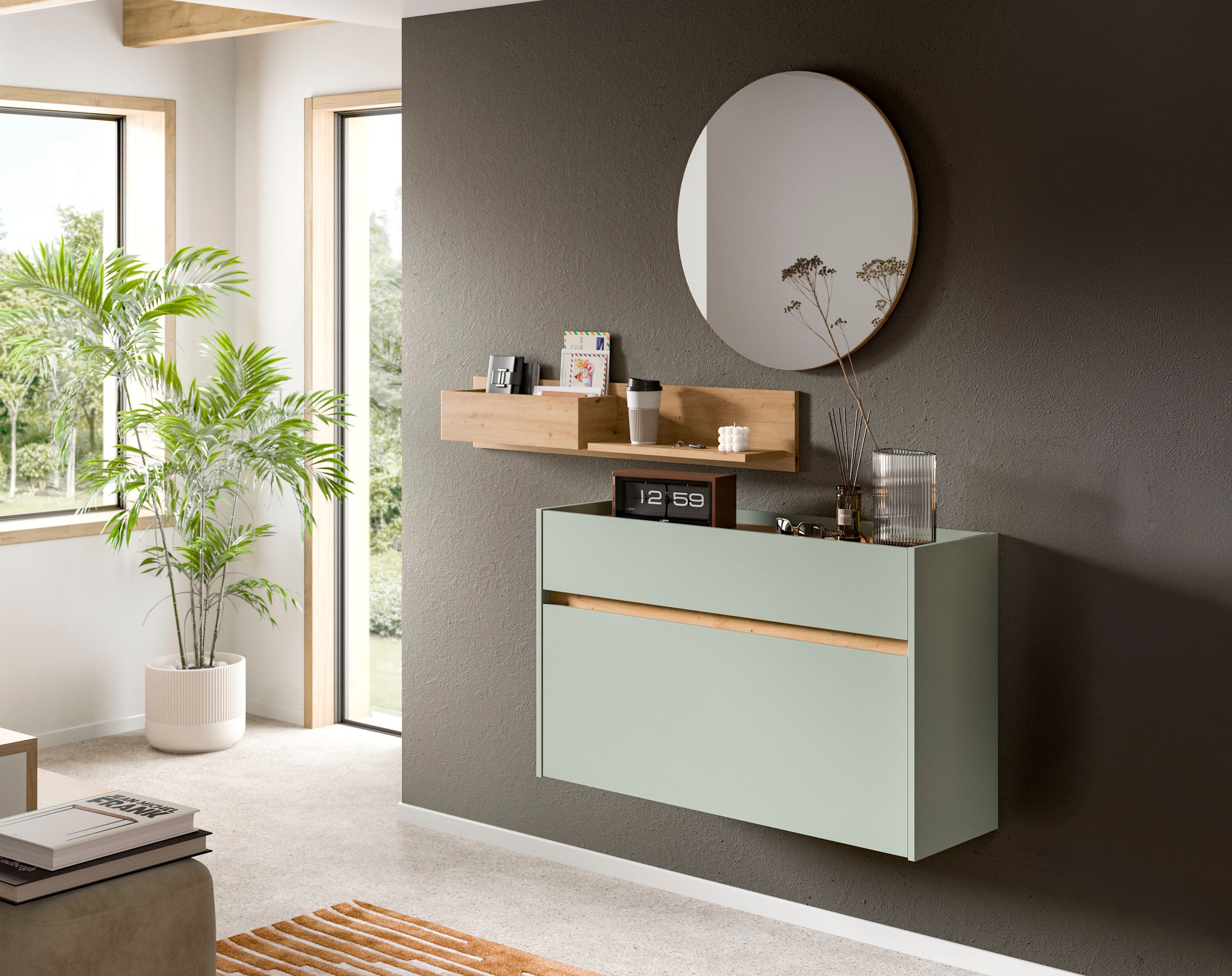 Home affaire Garderoben-Set "EVRID, 3-teilig, Breite 140 cm, individuell hä günstig online kaufen