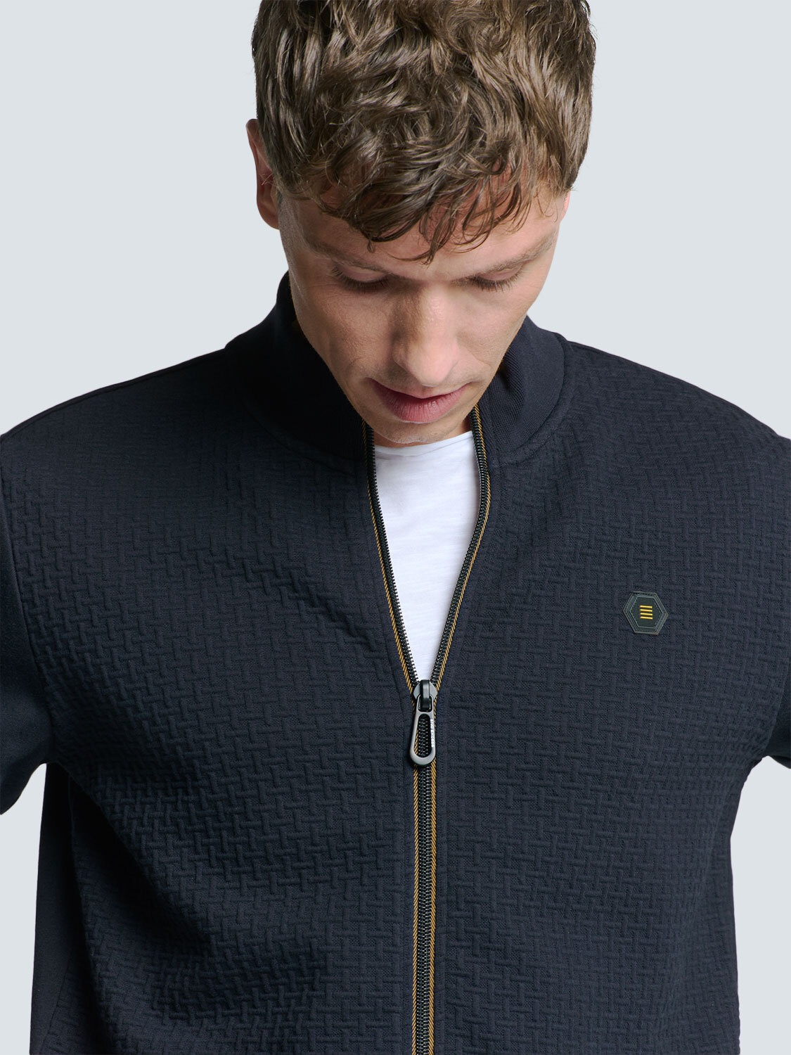 NO EXCESS Sweater »No Excess Sweatshirt mit Vollreißverschluss«